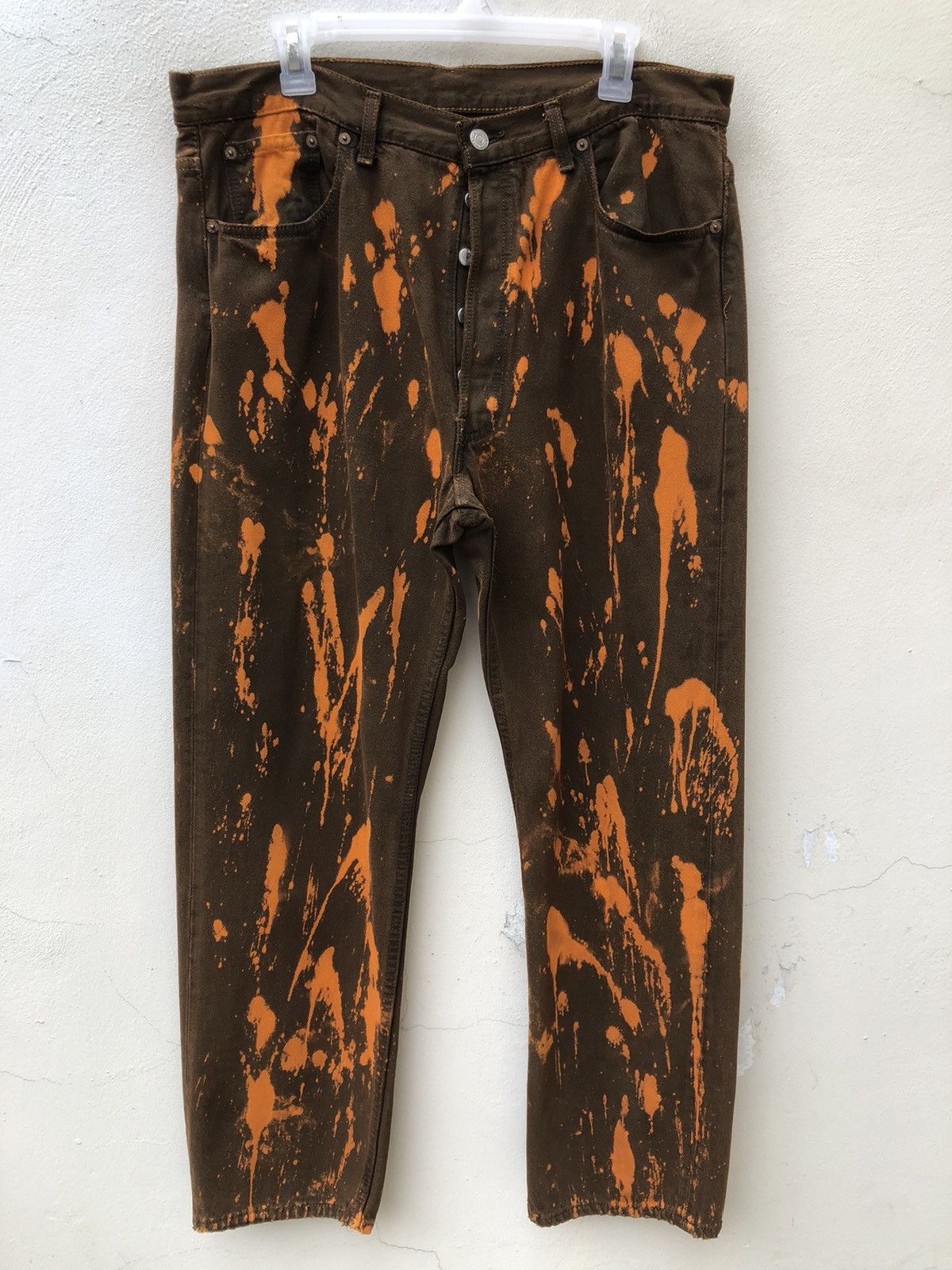 Levi's Vintage 90s Levi’s 501 Jeans Distressed Bleached Denim Size US 36 / EU 52 - 3 Thumbnail