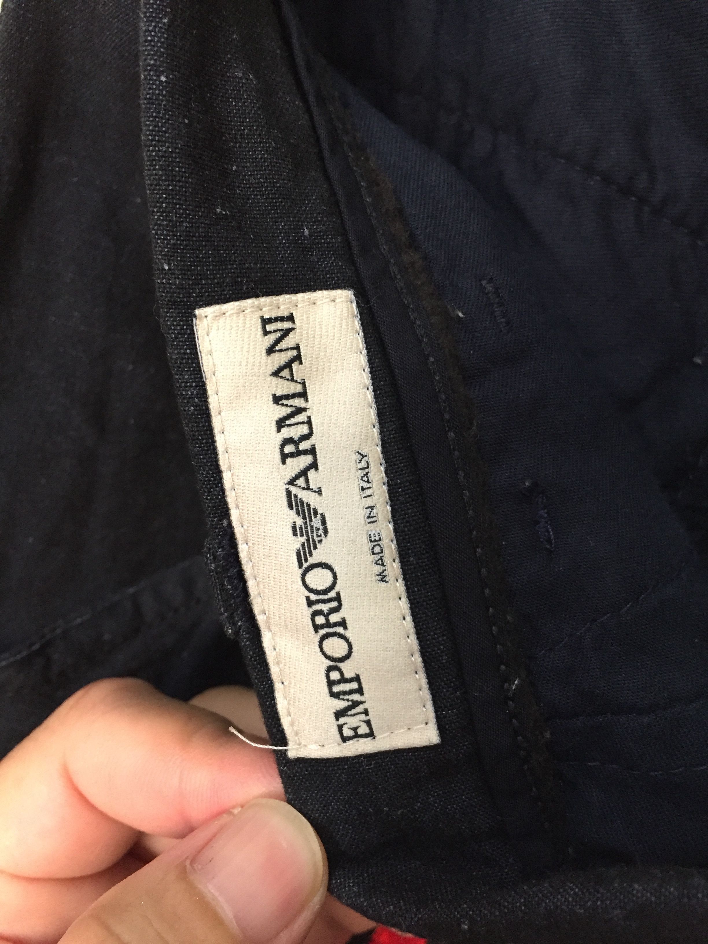 Emporio Armani 90's Armani RED line stripe linen pants Size US 30 / EU 46 - 10 Thumbnail