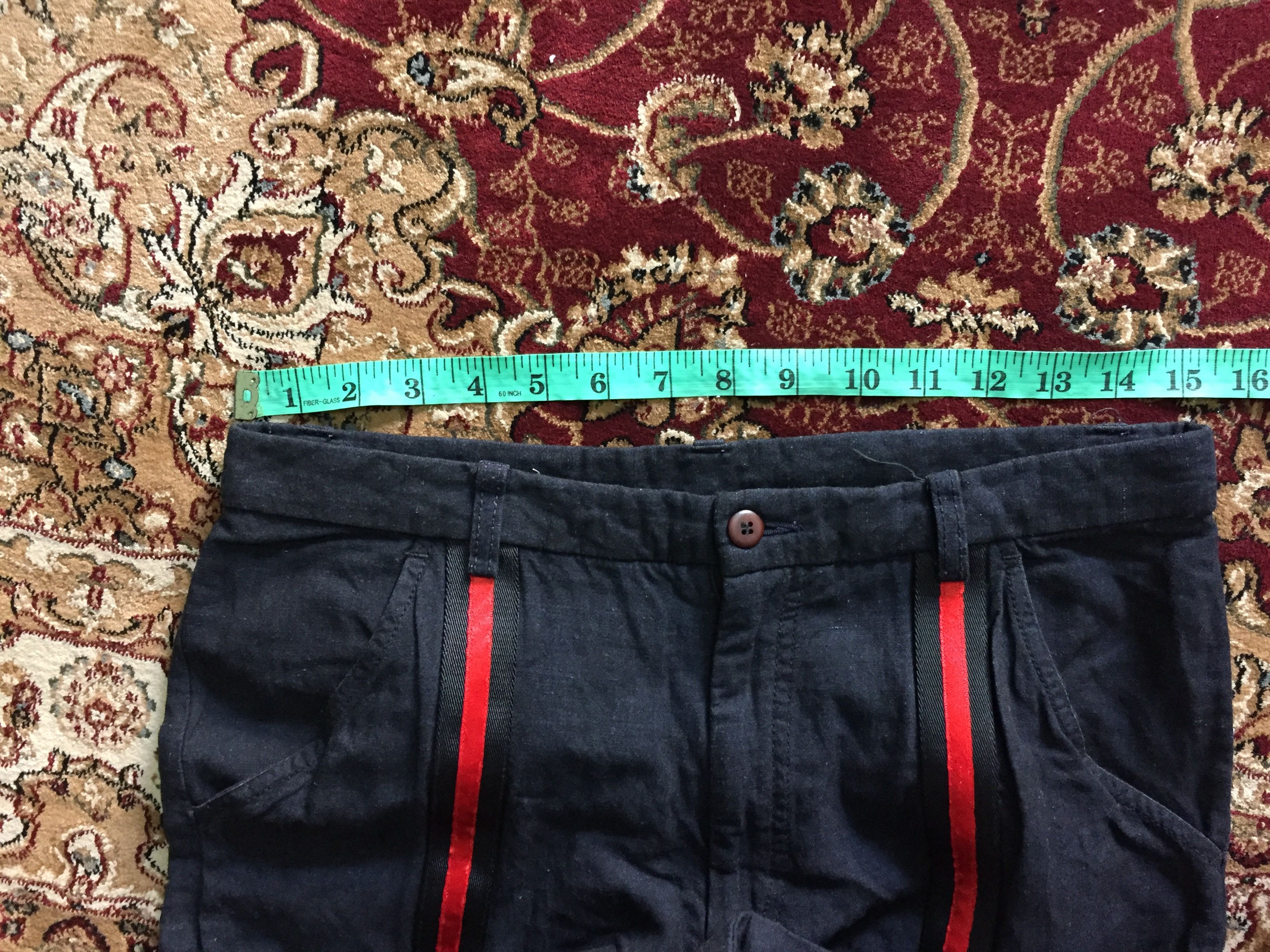 Emporio Armani 90's Armani RED line stripe linen pants Size US 30 / EU 46 - 9 Thumbnail