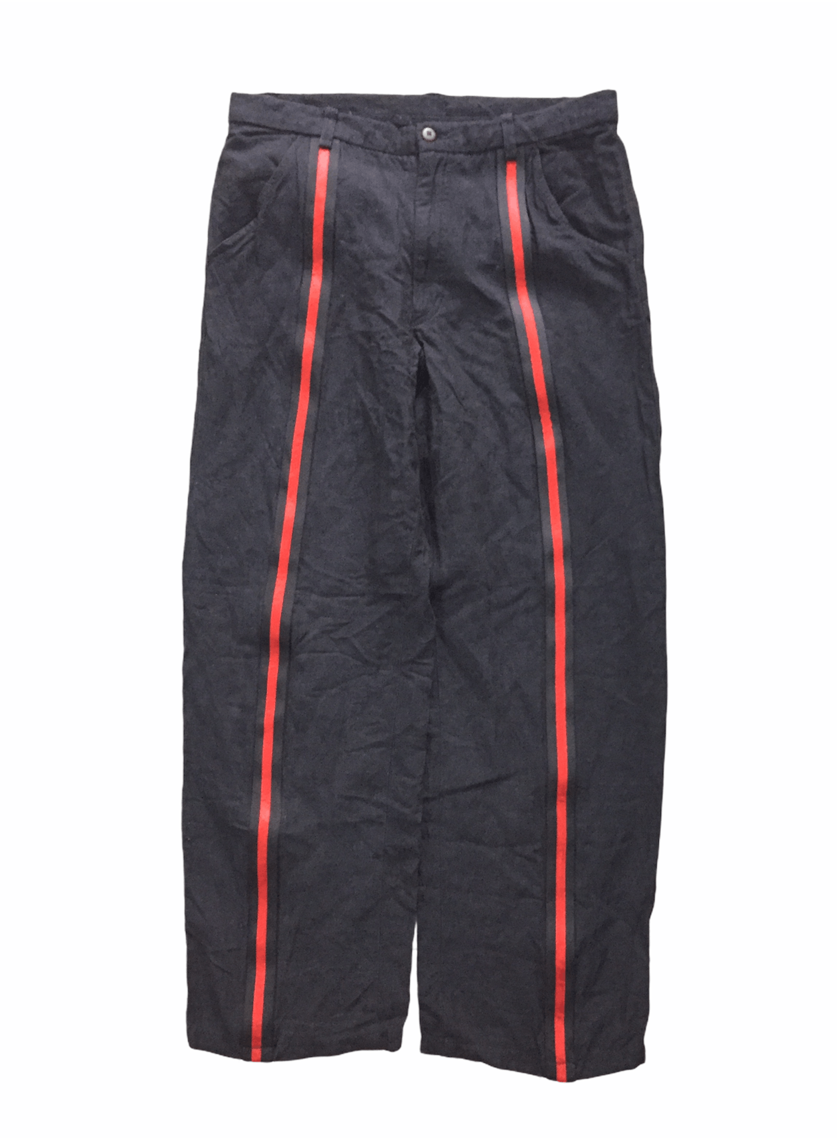 90's Armani RED line stripe linen pants