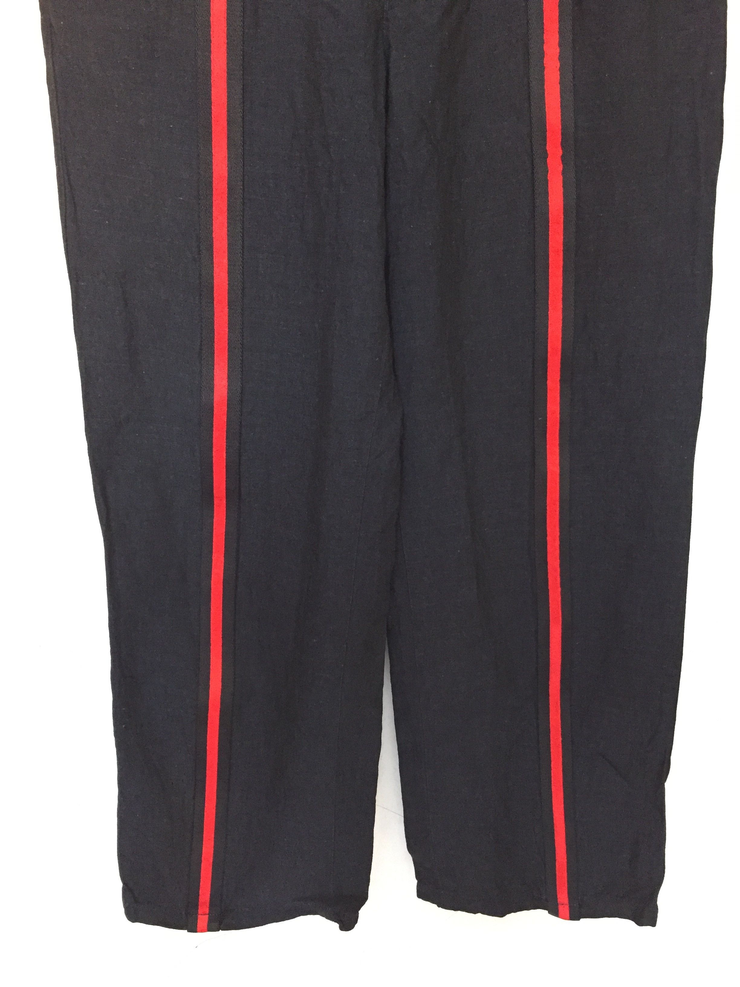 Emporio Armani 90's Armani RED line stripe linen pants Size US 30 / EU 46 - 4 Thumbnail