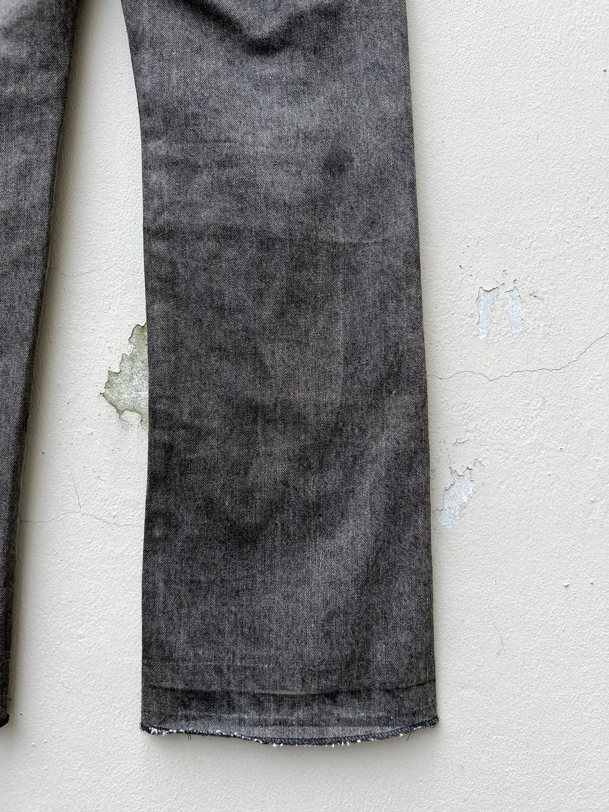 Vintage Vintage a.m.o.u Japan Leather Patchwork Denim Bootcut Jeans Size US 29 - 16 Thumbnail