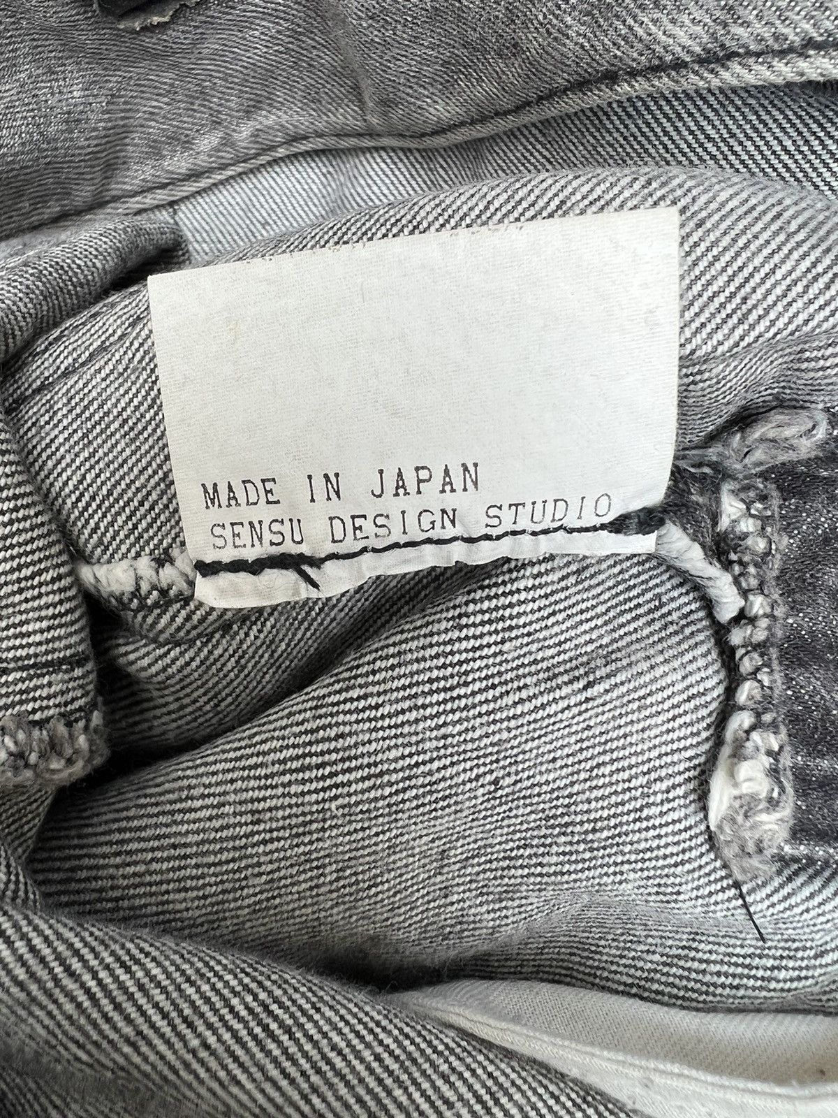 Vintage Vintage a.m.o.u Japan Leather Patchwork Denim Bootcut Jeans Size US 29 - 21 Thumbnail