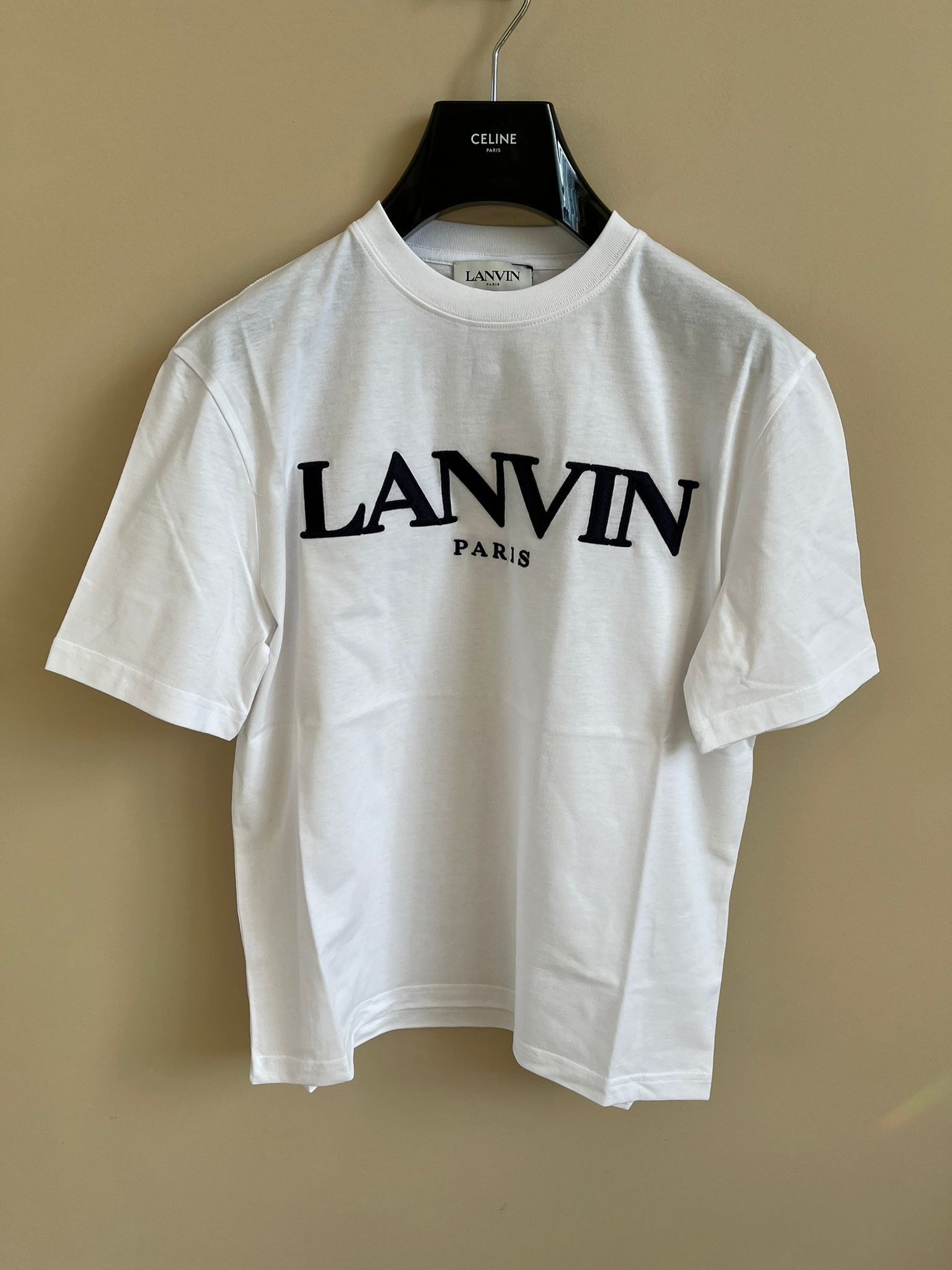 Lanvin Classic Logo Tee in White Size US M / EU 48-50 / 2 - 1 Thumbnail