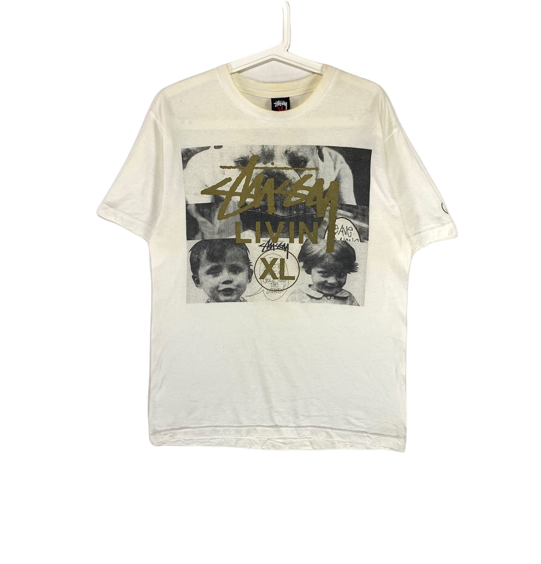 Stussy × Vintage Stussy livin photo print no woman no cry shirt Size US M / EU 48-50 / 2 - 1 Thumbnail
