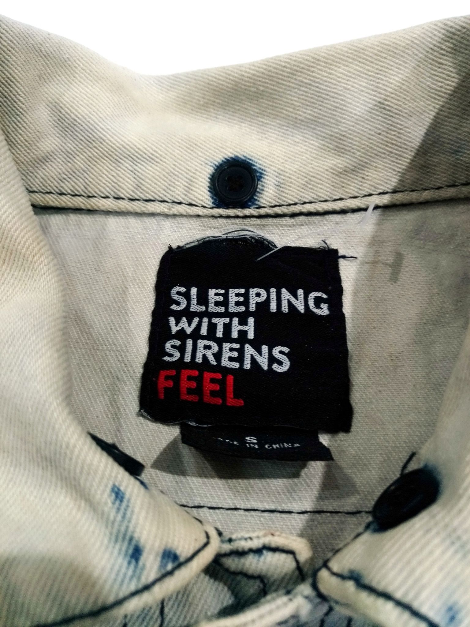 Band Tees RARE! SLEEPING WITH SIRENS OFFICIAL MERCH DENIM VEST Size US S / EU 44-46 / 1 - 7 Thumbnail