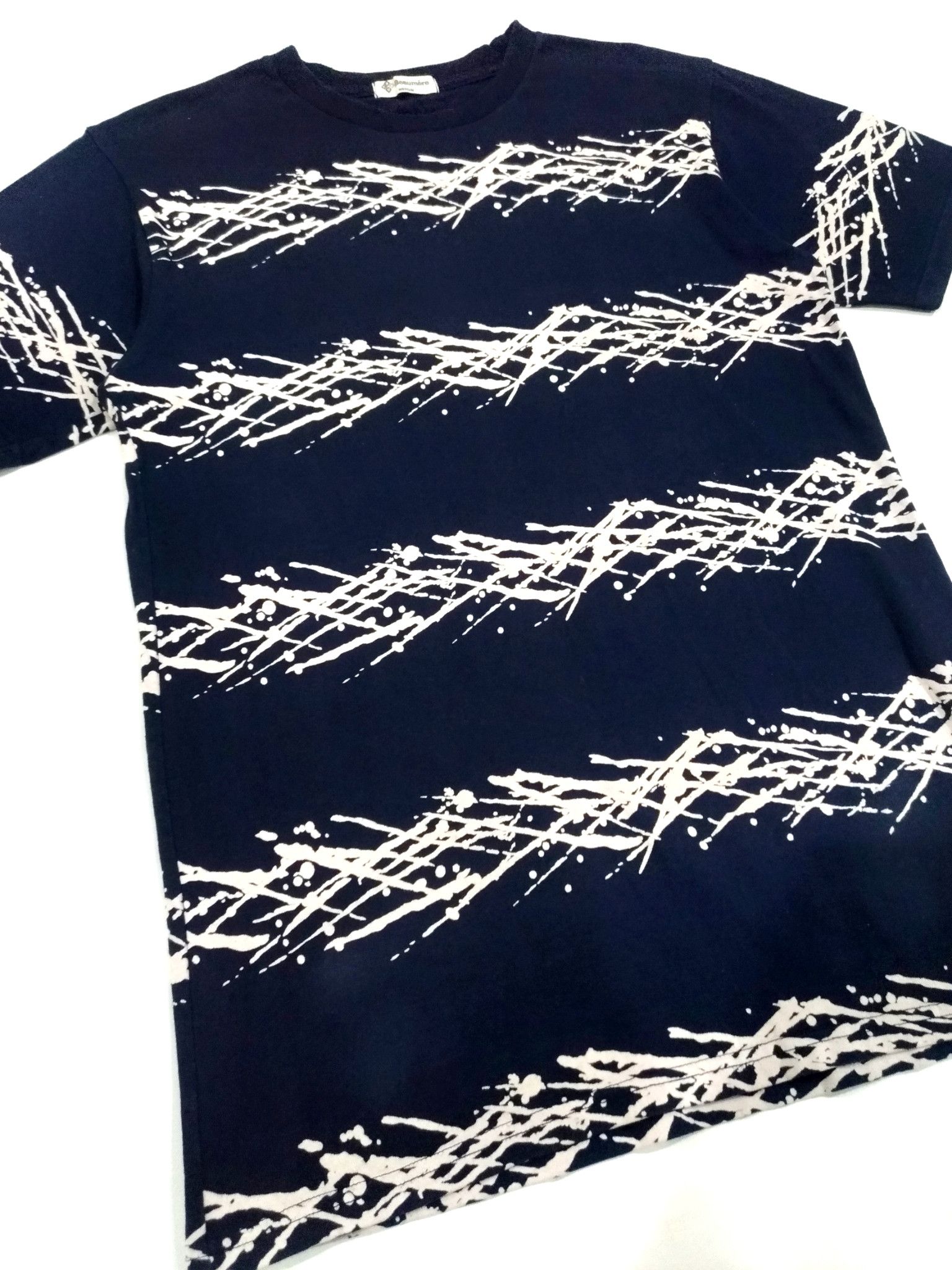 Japanese Brand RARE! BEAUMERE PAINT SPLATTER STRIPES PATTERN T-SHIRT Size US M / EU 48-50 / 2 - 5 Thumbnail