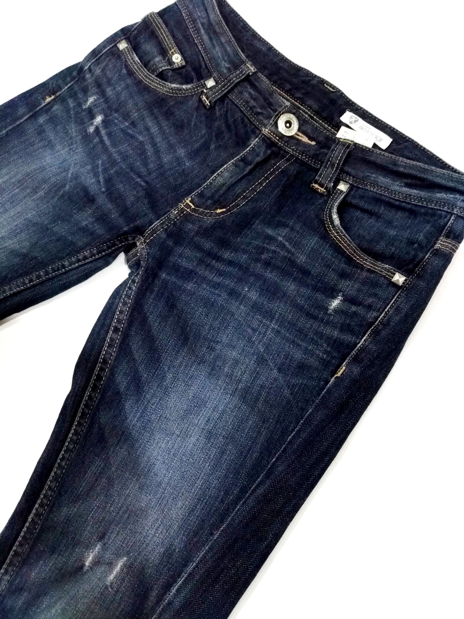 Designer × Japanese Brand × Takeo Kikuchi RARE! TKMIXPICE TAKEO KIKUCHI DISTRESSED SKINNY DENIM Size US 30 / EU 46 - 5 Thumbnail