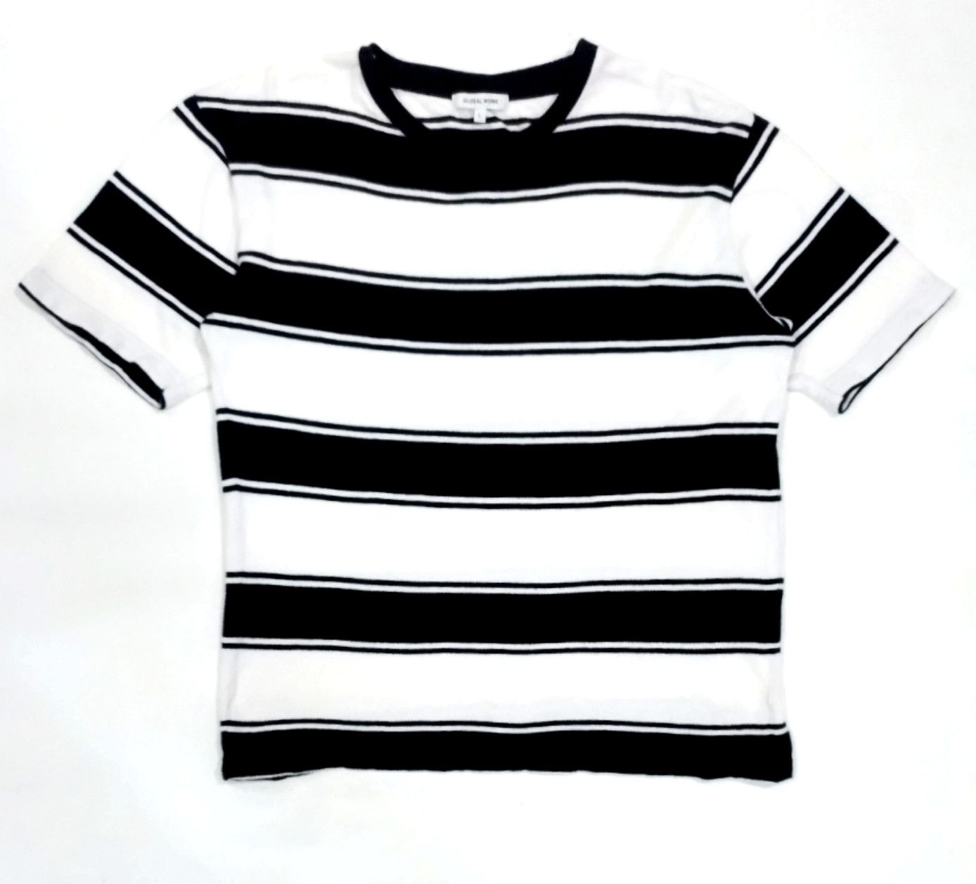 Global Work × Japanese Brand RARE! GLOBAL WORK STRIPES TEE Size US L / EU 52-54 / 3 - 1 Thumbnail