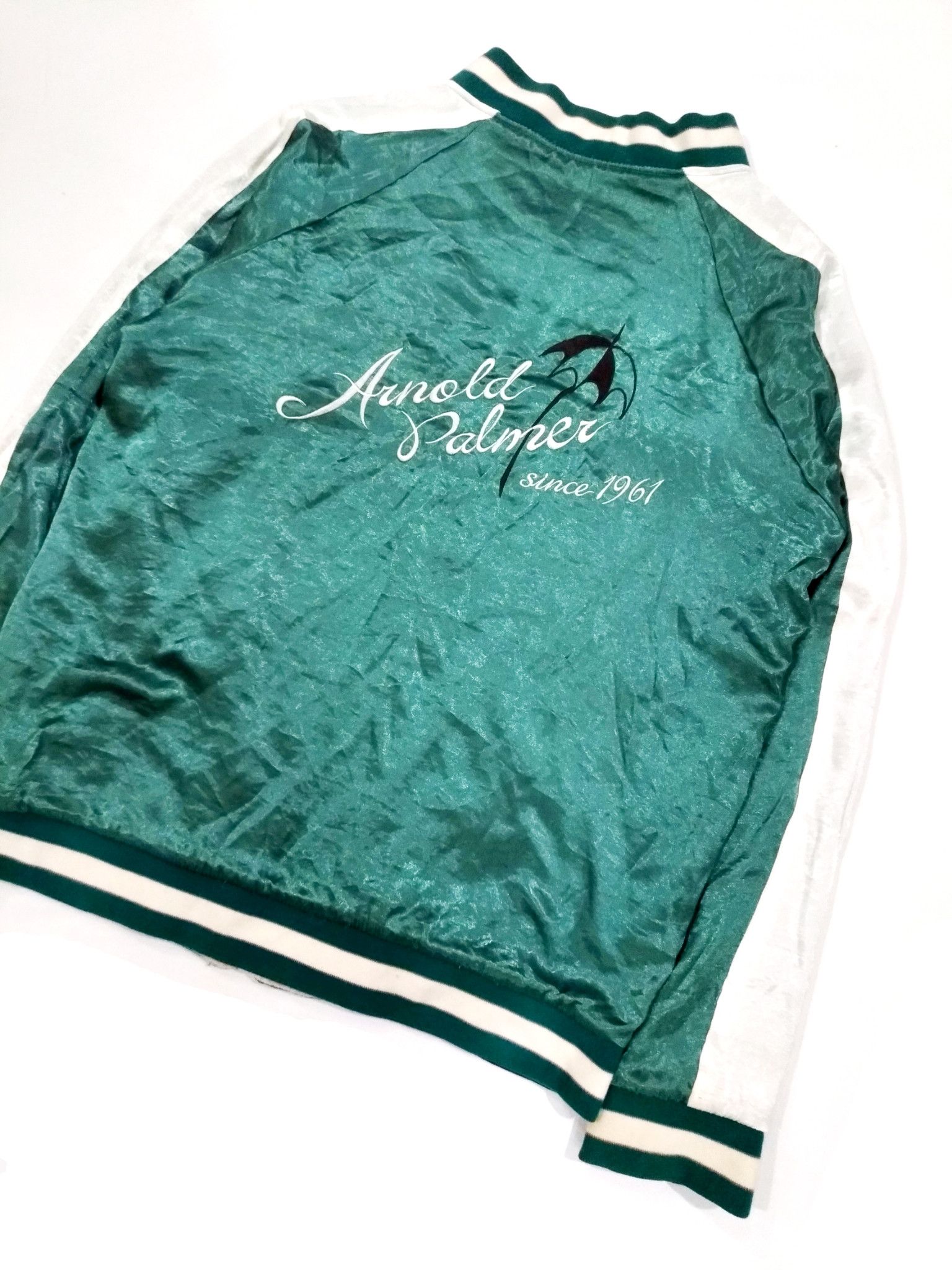 RENOWN × Vintage RARE! VTG ARNOLD PALMER REVERSIBLE SUKAJAN SOUVENIR JACKET Size US M / EU 48-50 / 2 - 9 Thumbnail