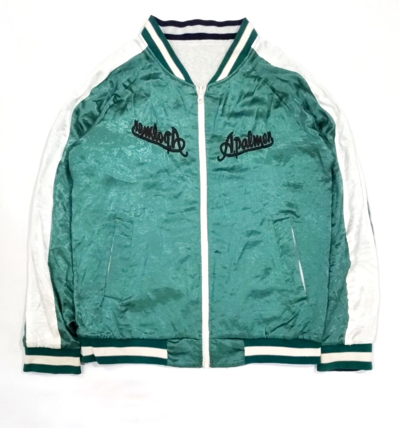 RENOWN × Vintage RARE! VTG ARNOLD PALMER REVERSIBLE SUKAJAN SOUVENIR JACKET Size US M / EU 48-50 / 2 - 2 Thumbnail
