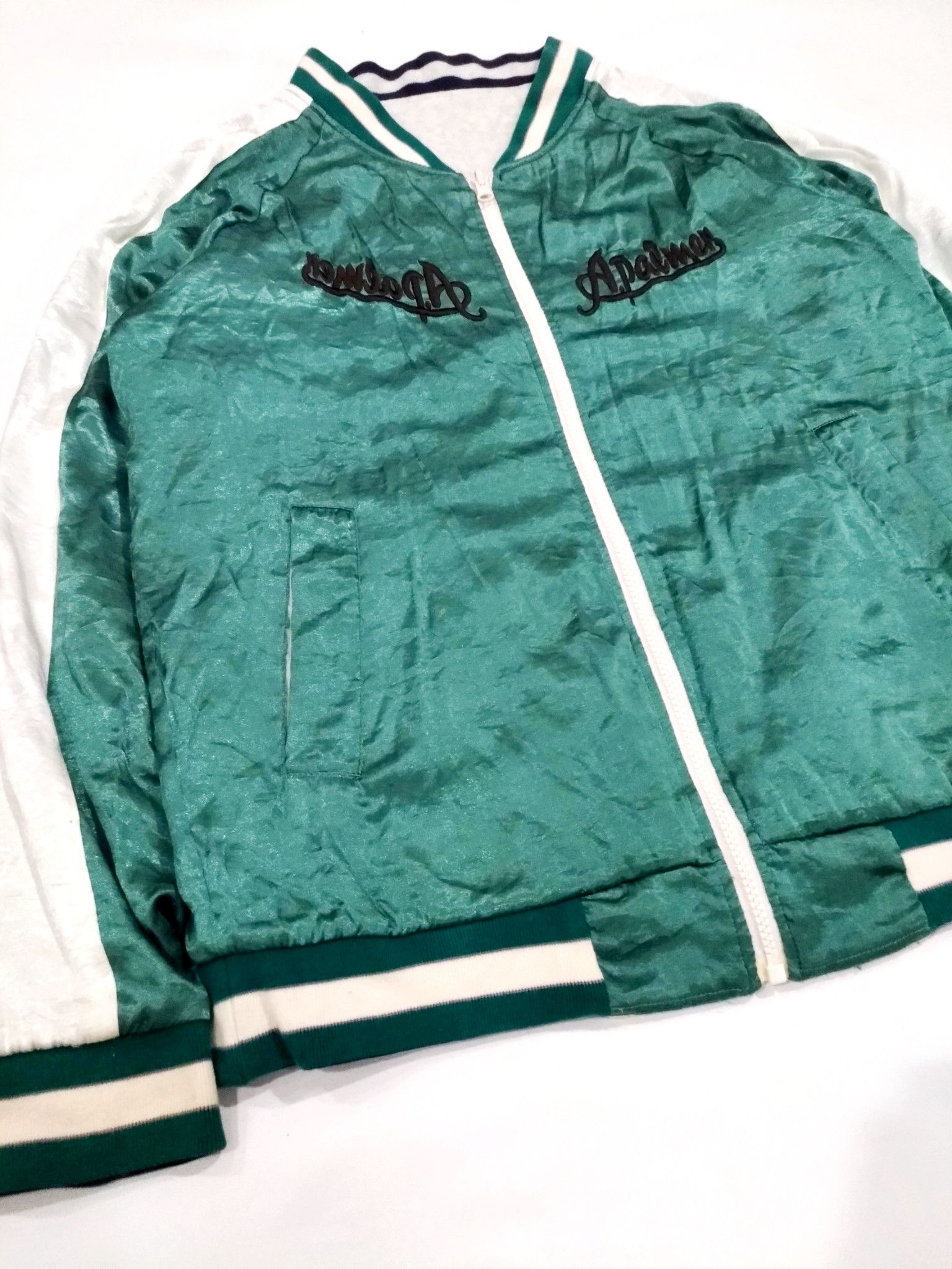 RENOWN × Vintage RARE! VTG ARNOLD PALMER REVERSIBLE SUKAJAN SOUVENIR JACKET Size US M / EU 48-50 / 2 - 7 Thumbnail