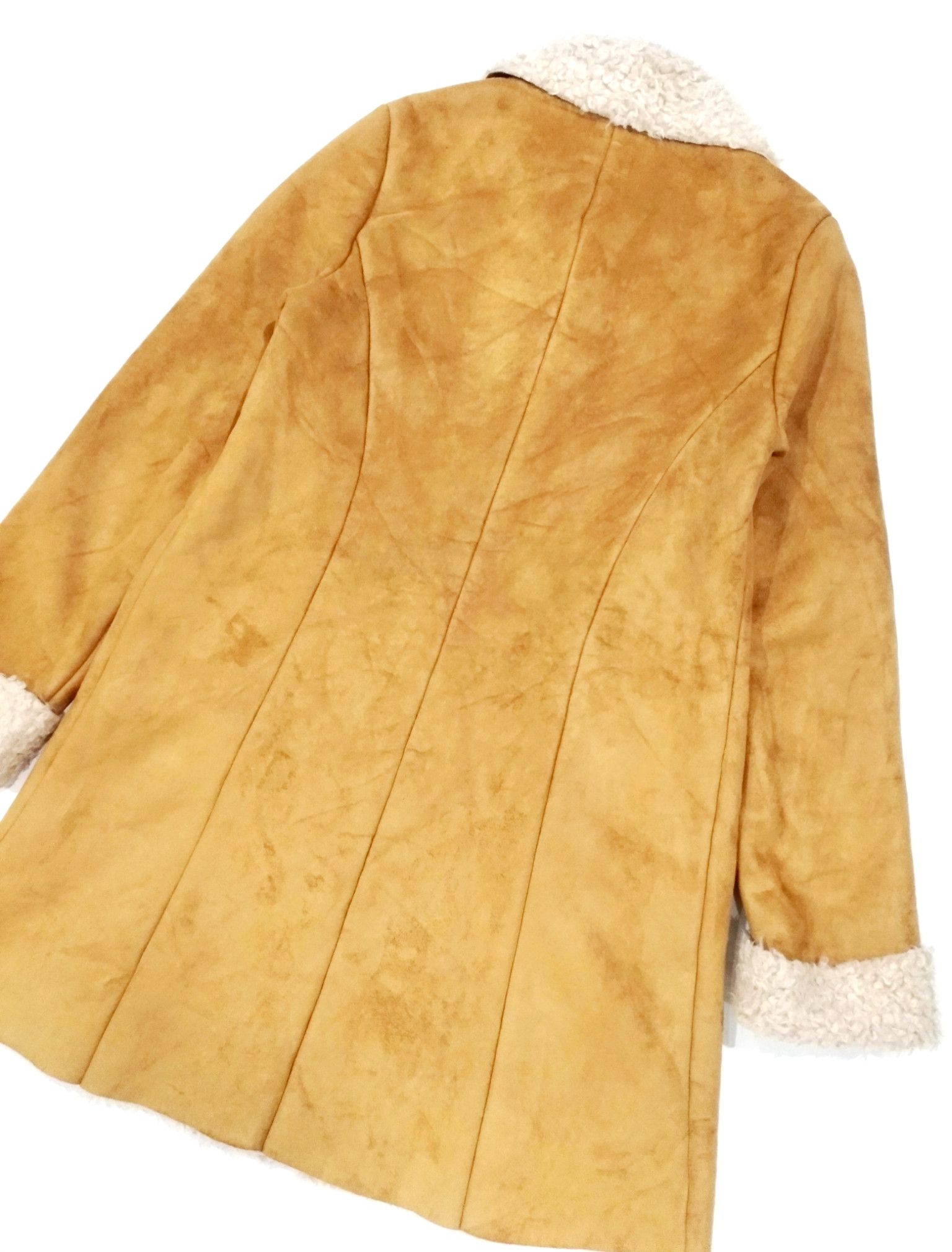 Ciaopanic × Designer × Japanese Brand RARE! CIAOPANIC BROWN TAN SHEARLING LONG COAT Size S / US 4 / IT 40 - 8 Thumbnail