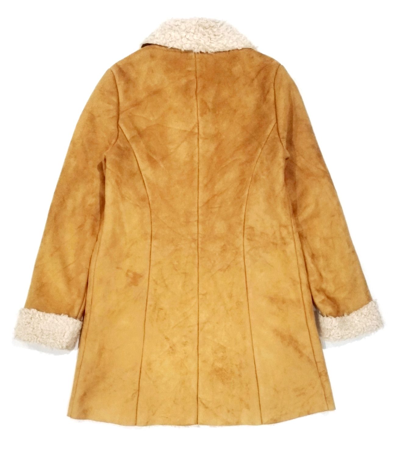 Ciaopanic × Designer × Japanese Brand RARE! CIAOPANIC BROWN TAN SHEARLING LONG COAT Size S / US 4 / IT 40 - 7 Thumbnail