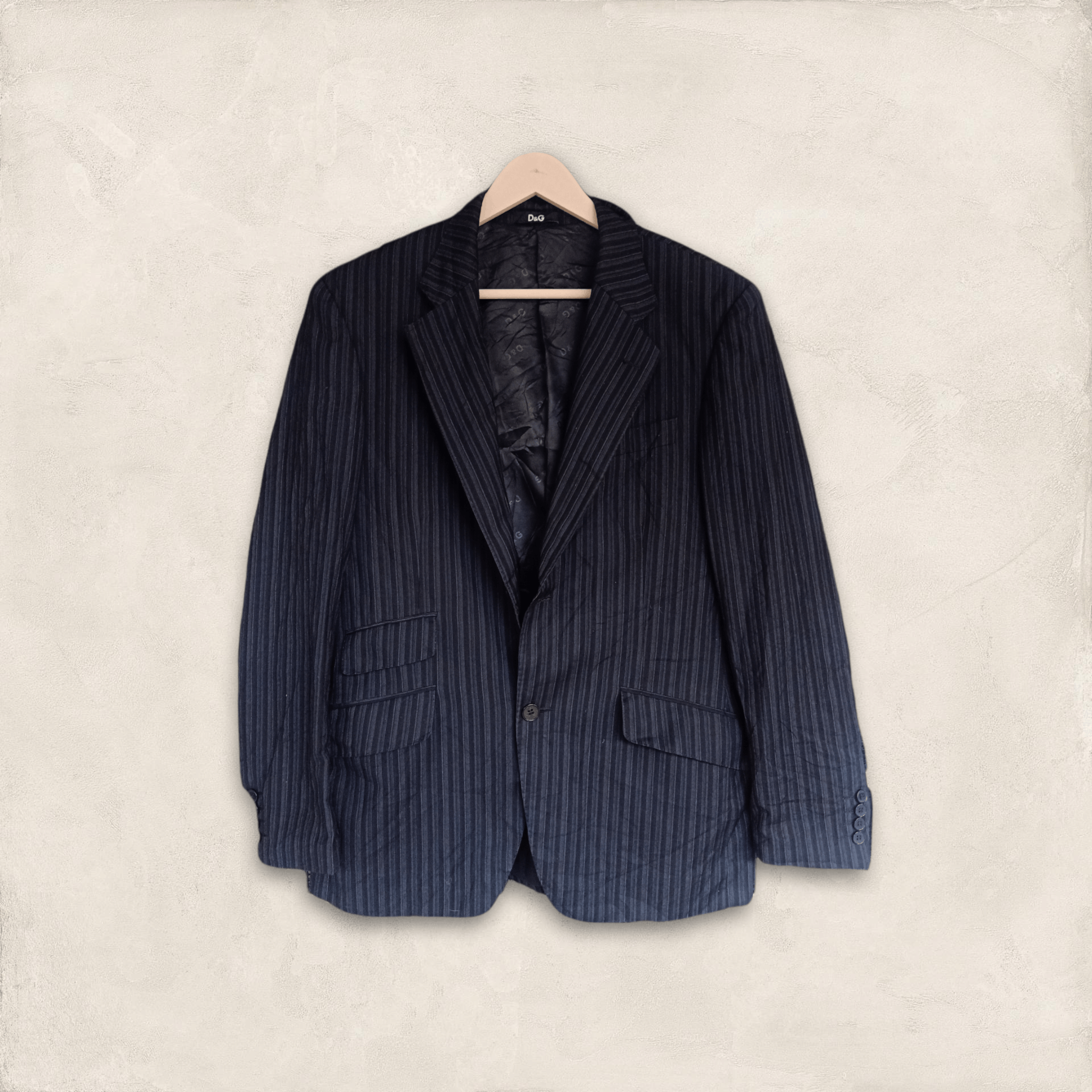 Dolce & Gabbana Dolce & Gabbana Black Wool Blazer Size US M / EU 48-50 / 2 - 1 Thumbnail
