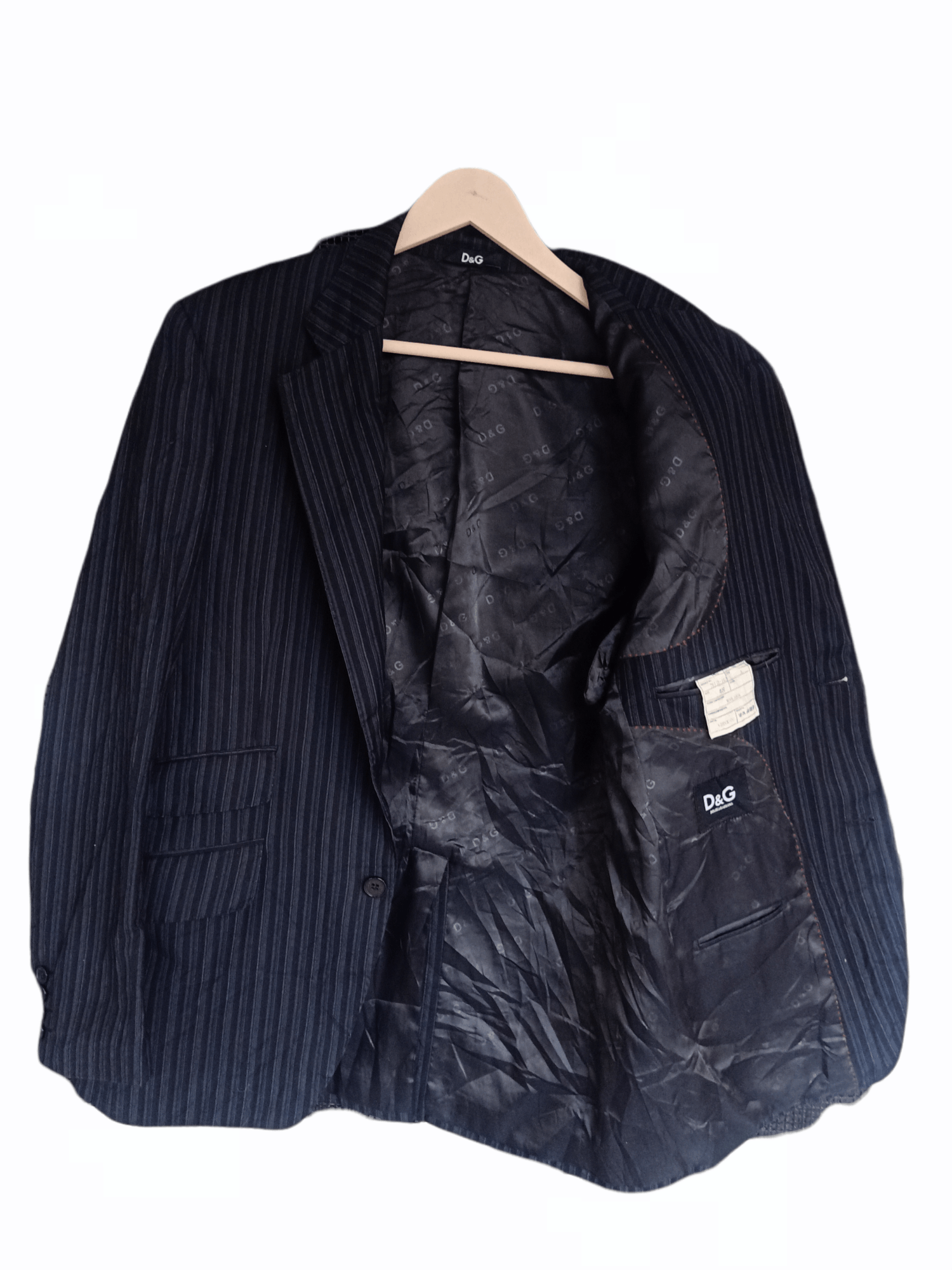 Dolce & Gabbana Dolce & Gabbana Black Wool Blazer Size US M / EU 48-50 / 2 - 2 Thumbnail
