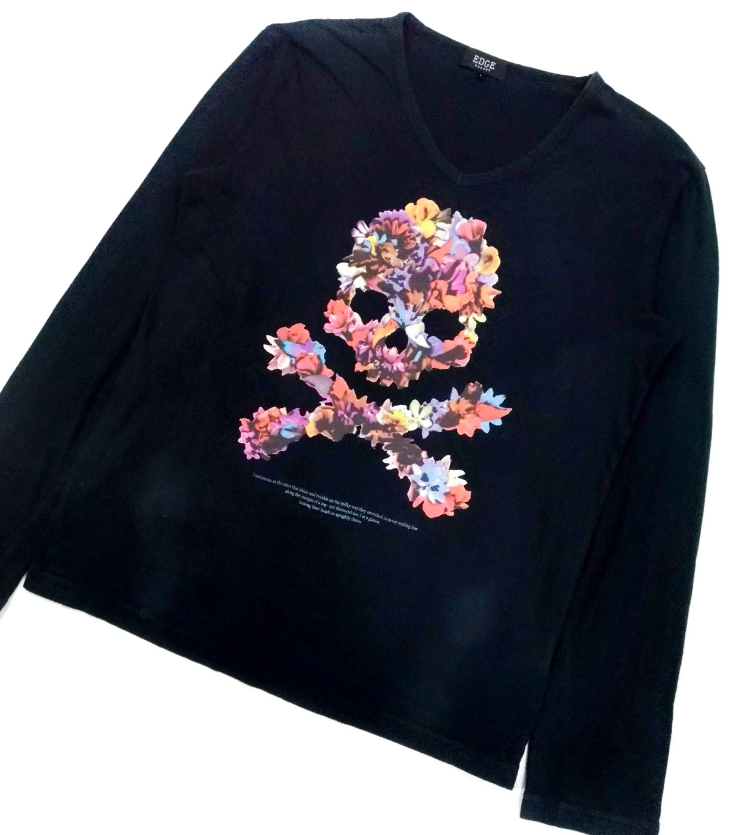 Japanese Brand RARE! EDGE RUPERT JAPANESE BRAND ROCKABILLY FLORAL SKULL Size US M / EU 48-50 / 2 - 2 Thumbnail