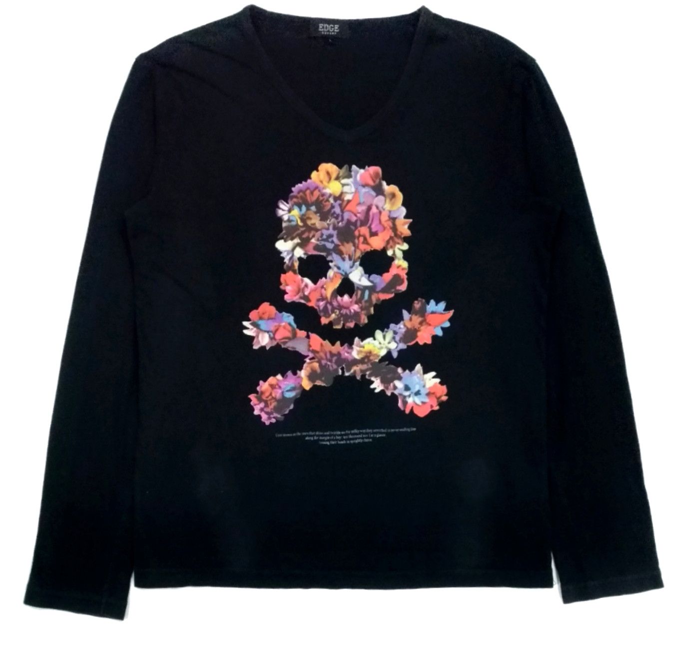 Japanese Brand RARE! EDGE RUPERT JAPANESE BRAND ROCKABILLY FLORAL SKULL Size US M / EU 48-50 / 2 - 1 Thumbnail