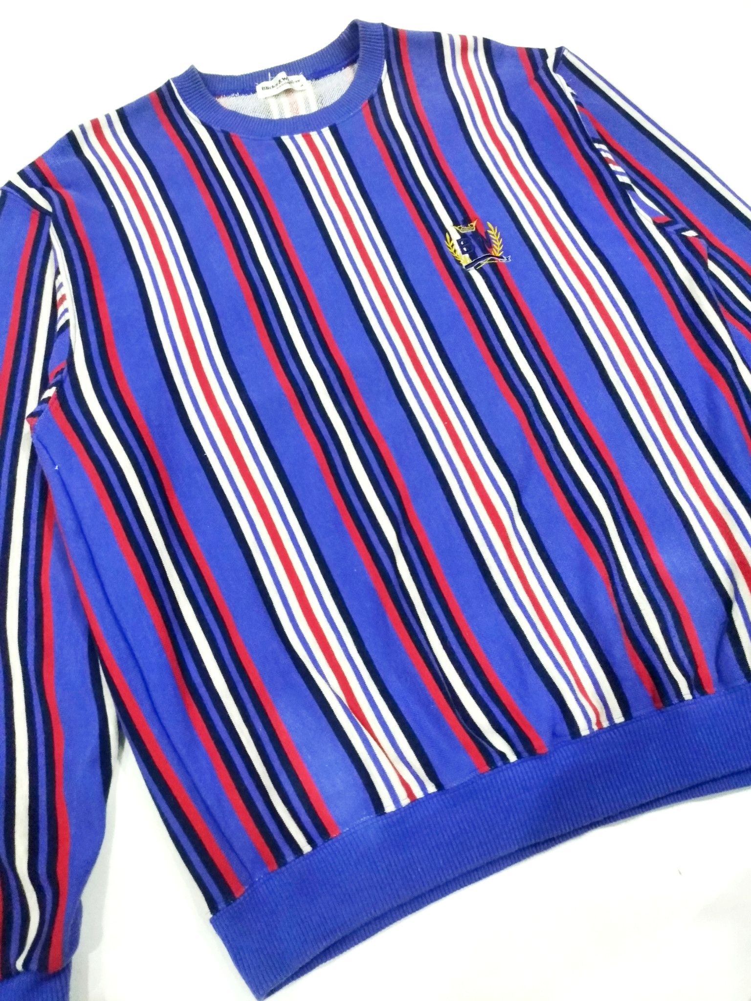 Designer × Japanese Brand × Vintage RARE! VTG BLICKS & WHISKER RETRO VIBRANT PULLOVER Size US M / EU 48-50 / 2 - 4 Thumbnail
