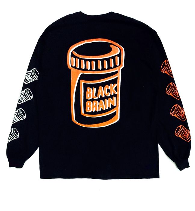 Hype RARE! BLACK BRAIN JAPANESE STREETWEAR BRAND BLACK/ORANGE