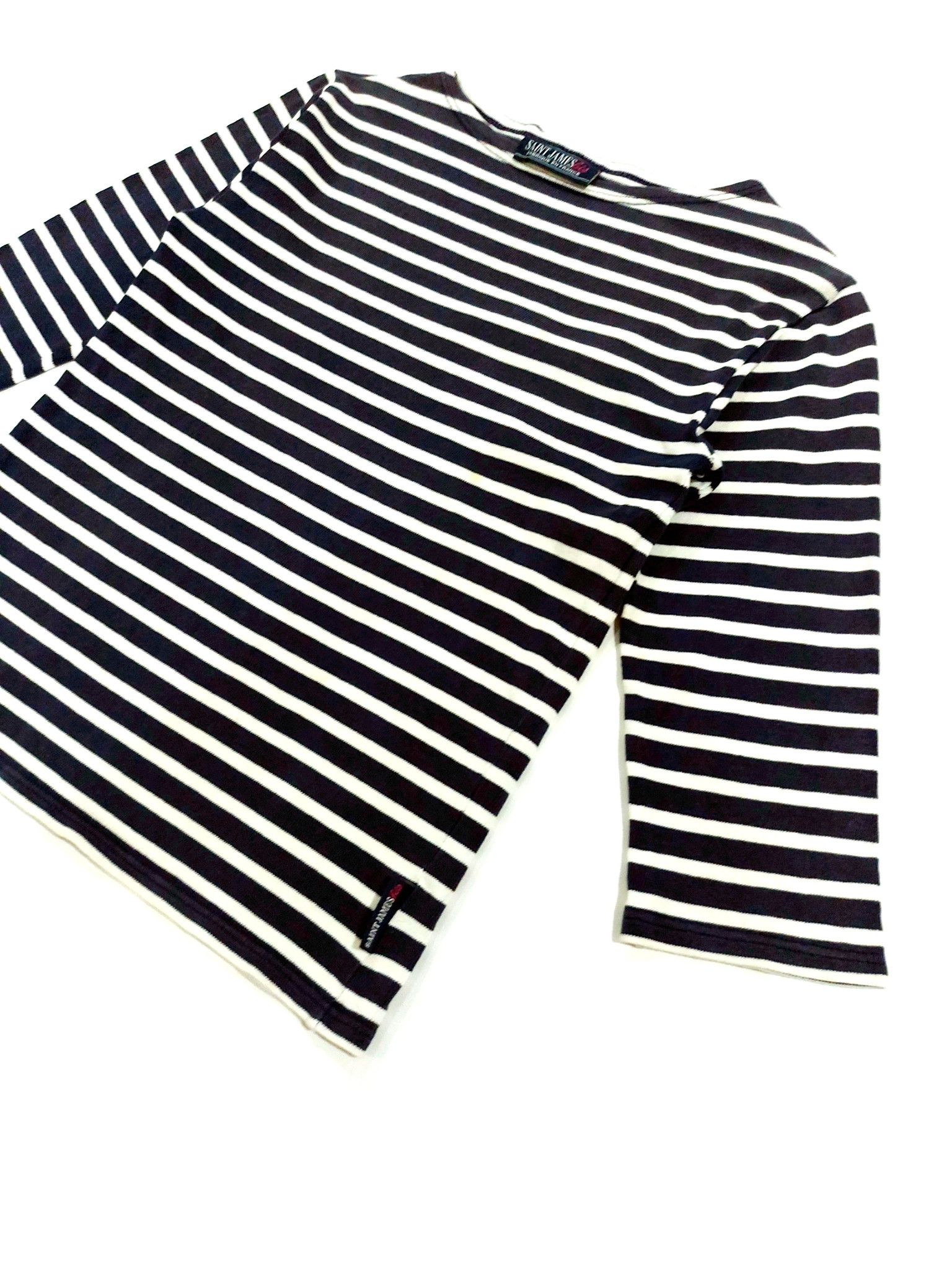 Designer × Saint James RARE! SAINT JAMES RETRO SAILOR STRIPED STYLE 3/4 SLEEVE TEE Size S / US 4 / IT 40 - 3 Thumbnail
