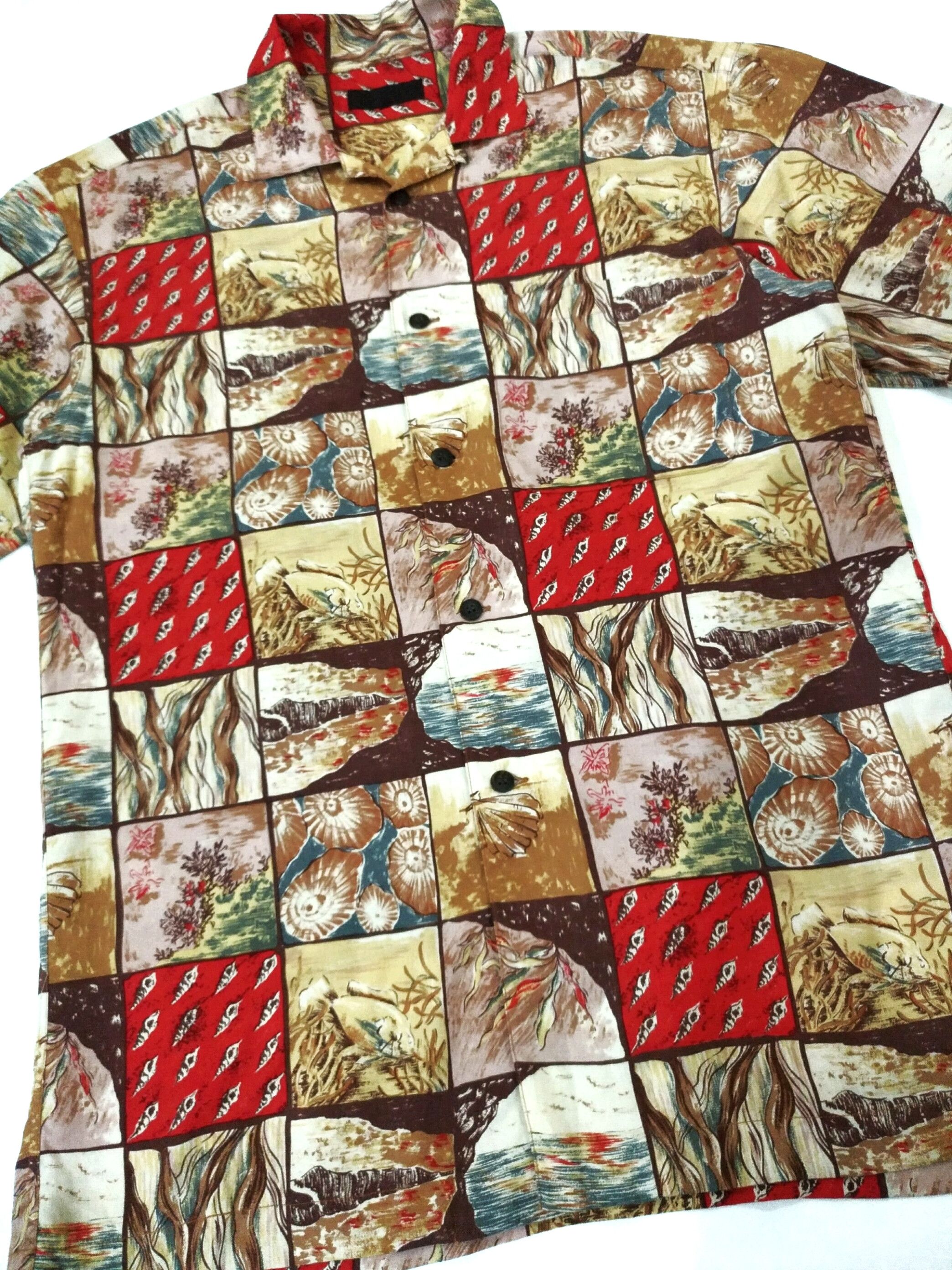 Designer × Guy Laroche × Vintage VERY RARE! VTG 80'S CHRISTIAN AUJARD PARIS HAWAII SHIRT Size US M / EU 48-50 / 2 - 5 Thumbnail