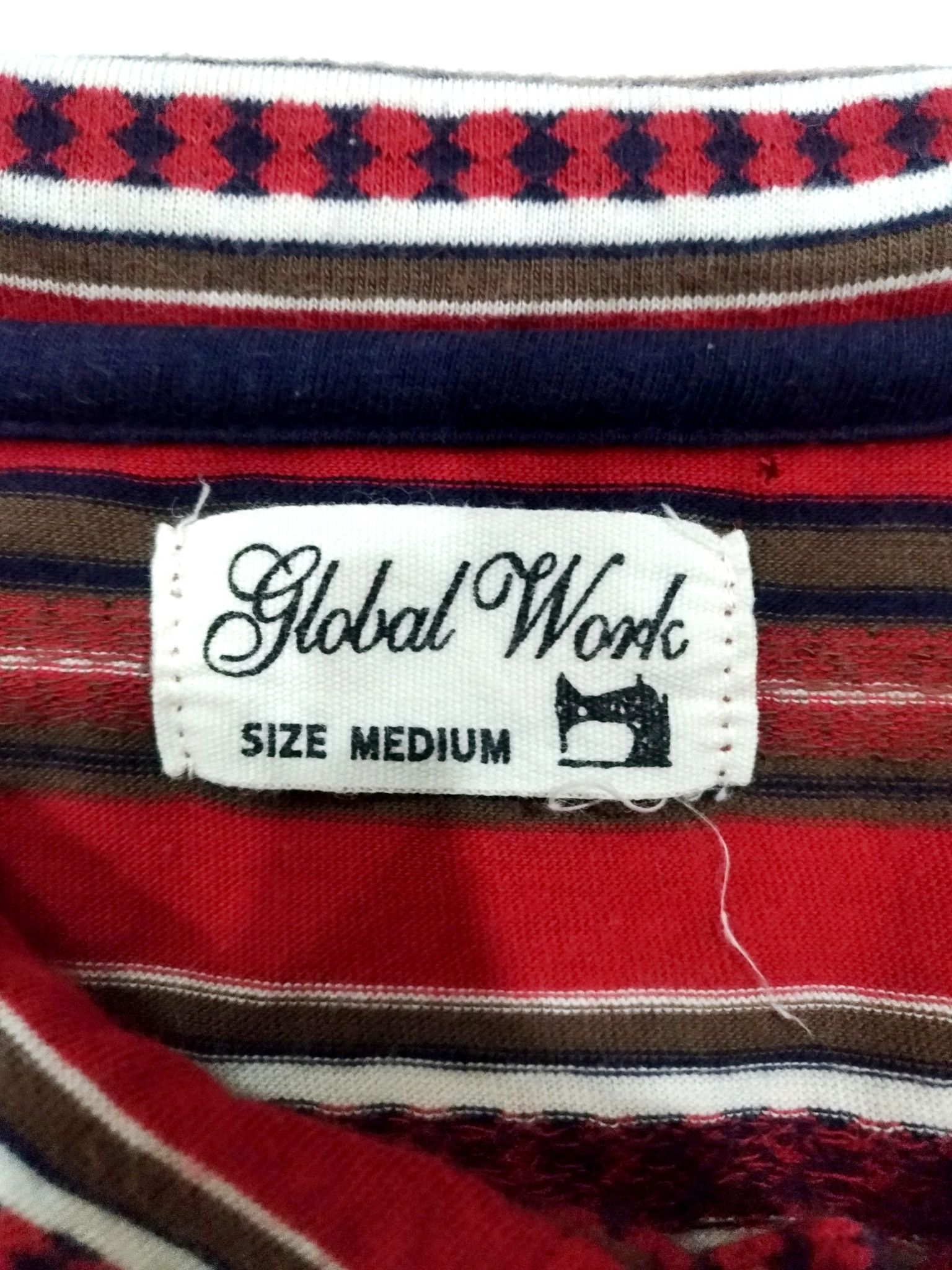 Global Work × Japanese Brand RARE! GLOBAL WORK NATIVE TRIBAL FULL PRINT POLO SHIRT Size US S / EU 44-46 / 1 - 5 Thumbnail