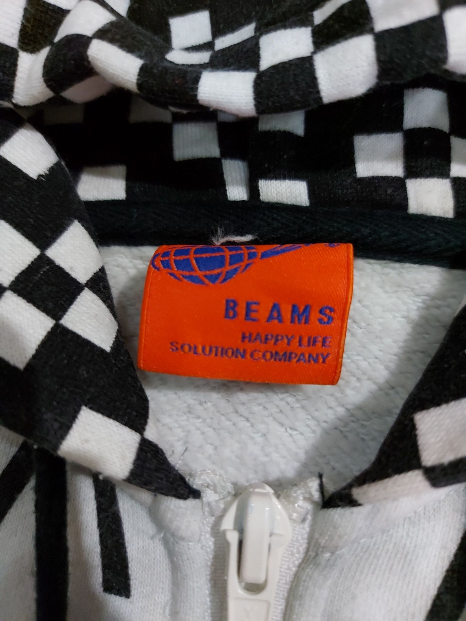 Beams Plus × Japanese Brand RARE! BEAMS "PLAYER" MONOGRAM ZIP UP HOODIE Size US M / EU 48-50 / 2 - 6 Thumbnail