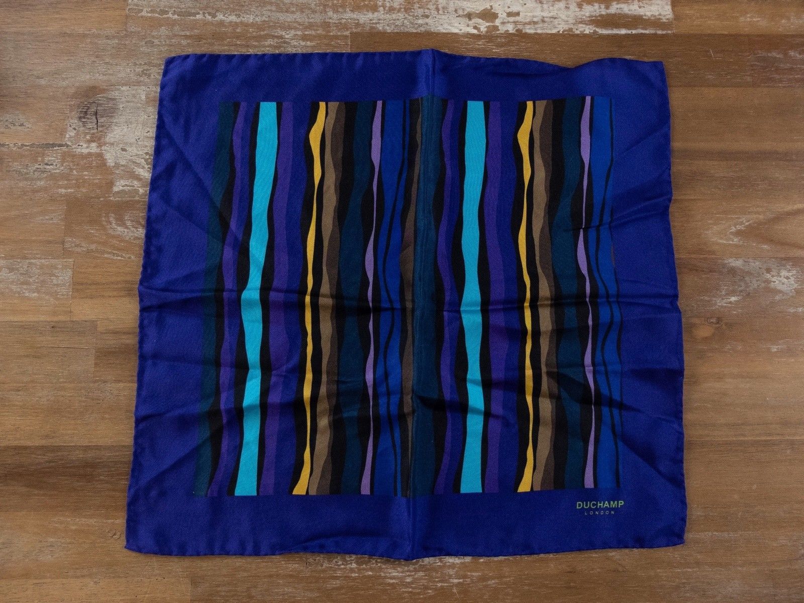 Duchamp DUCHAMP London purple silk pocket square authentic q Size ONE SIZE - 1 Thumbnail