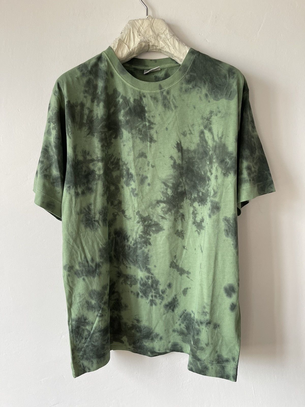 image of Dries Van Noten Hertz Tie-Dye T-Shirt in Green, Men's (Size XL)
