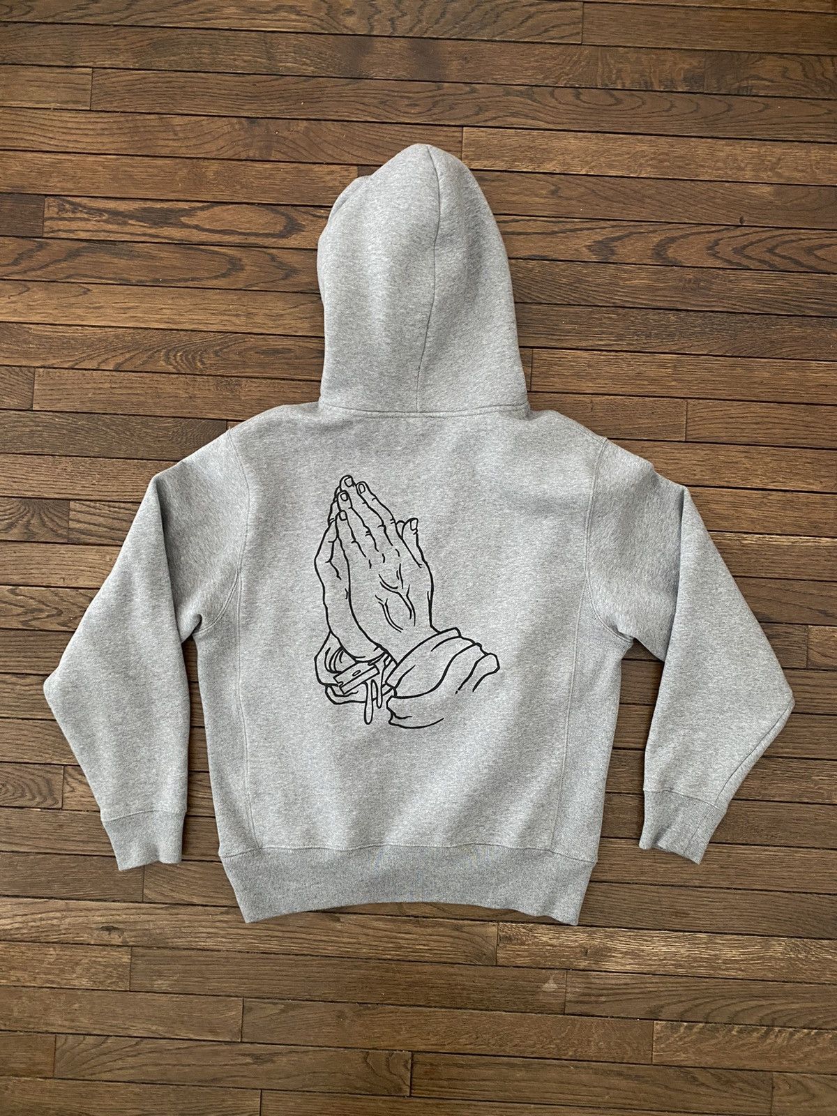 Ignored Prayers Ignored Prayers Praying Hands Logo Hoodie Grey Medium Size US M / EU 48-50 / 2 - 1 Thumbnail