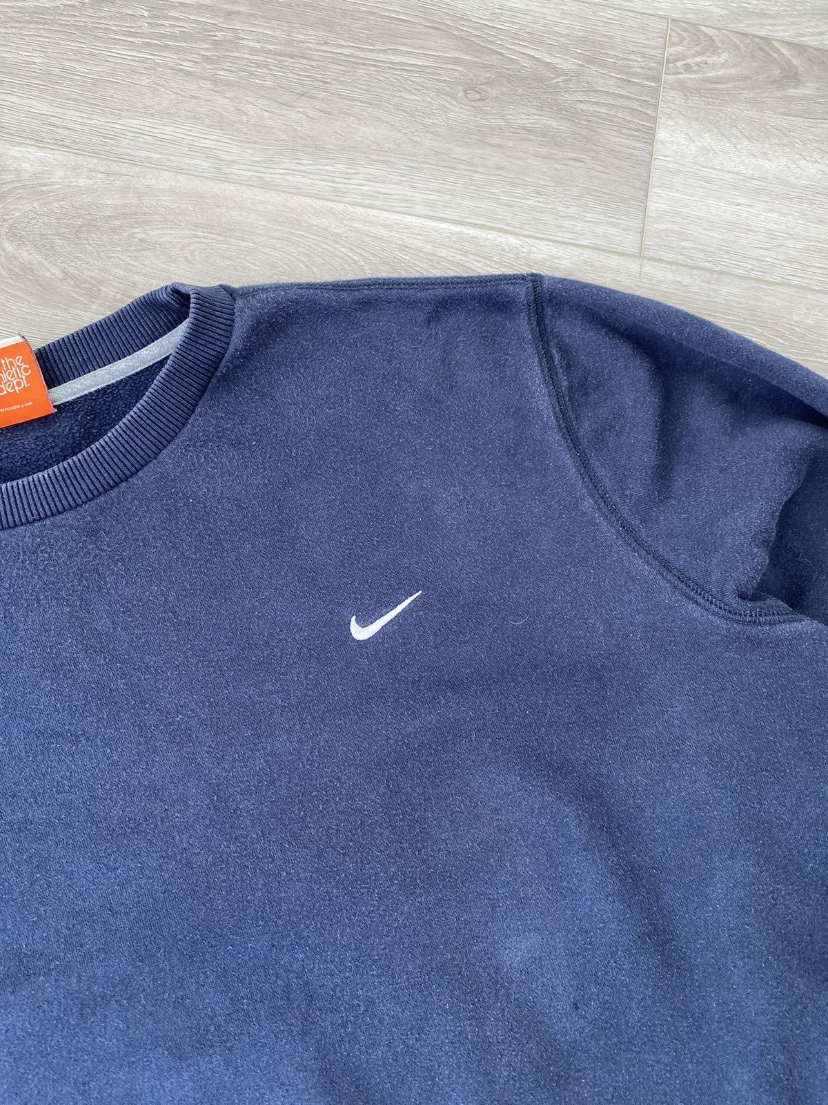 Nike × Vintage Vtg Vintage Nike Sweatshirt 90s Blue Sz Large Crewneck Boxy Size US XL / EU 56 / 4 - 3 Thumbnail