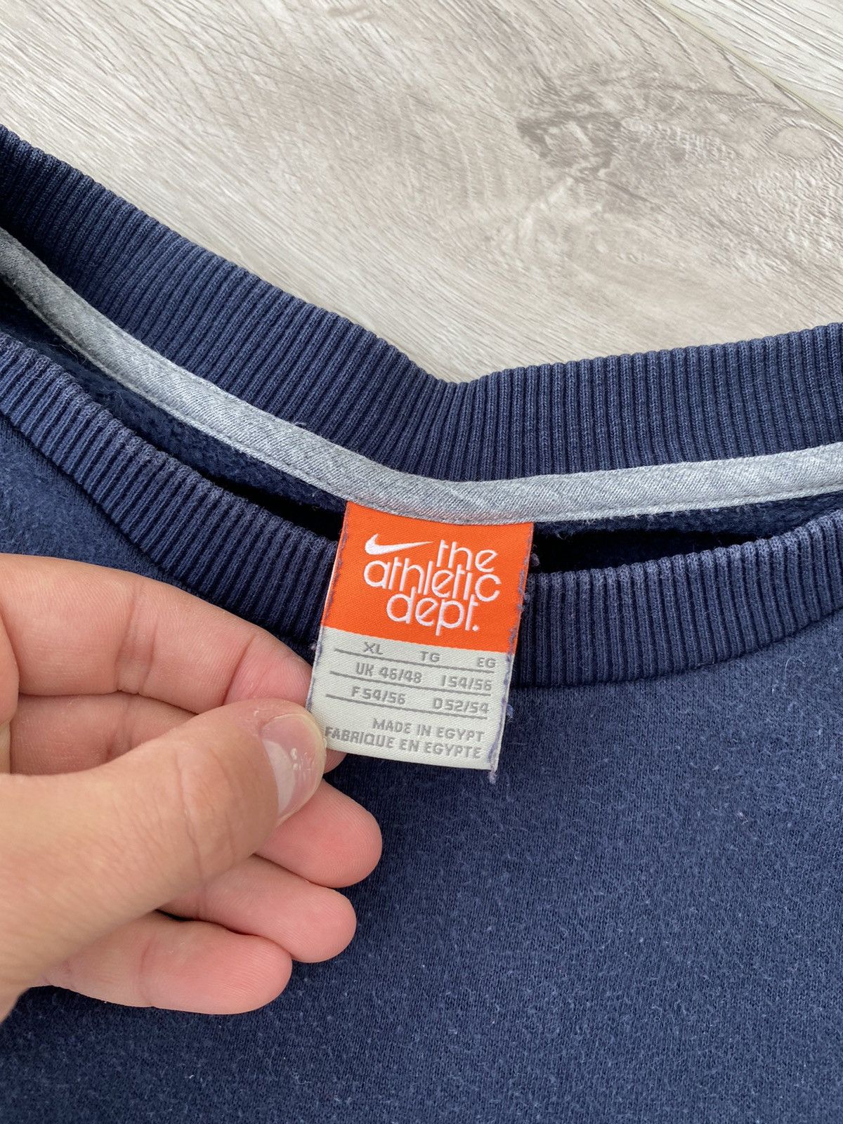 Nike × Vintage Vtg Vintage Nike Sweatshirt 90s Blue Sz Large Crewneck Boxy Size US XL / EU 56 / 4 - 5 Thumbnail