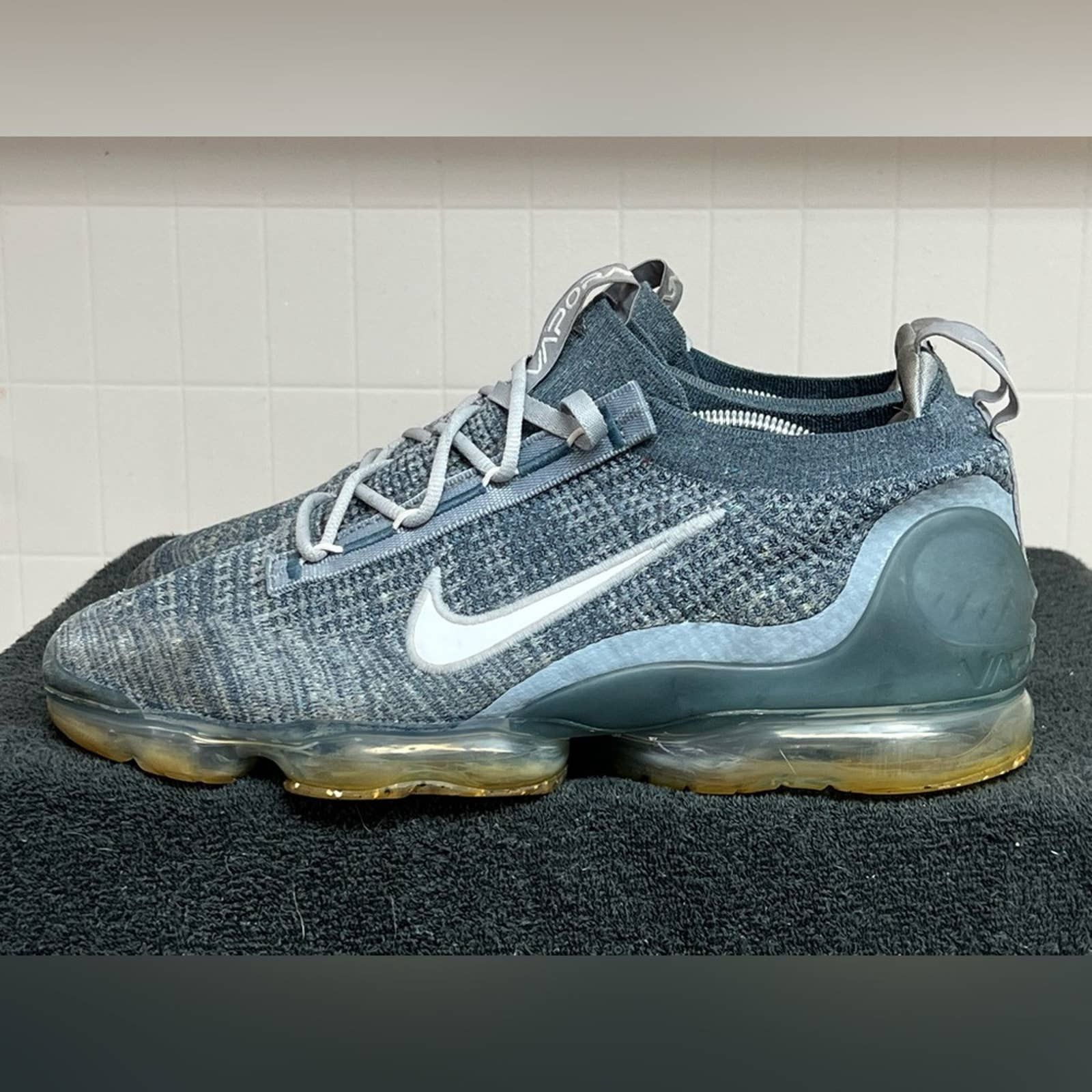 Nike Air Vapormax 2021 Flyknit Armory Blue Gray Men Shoes