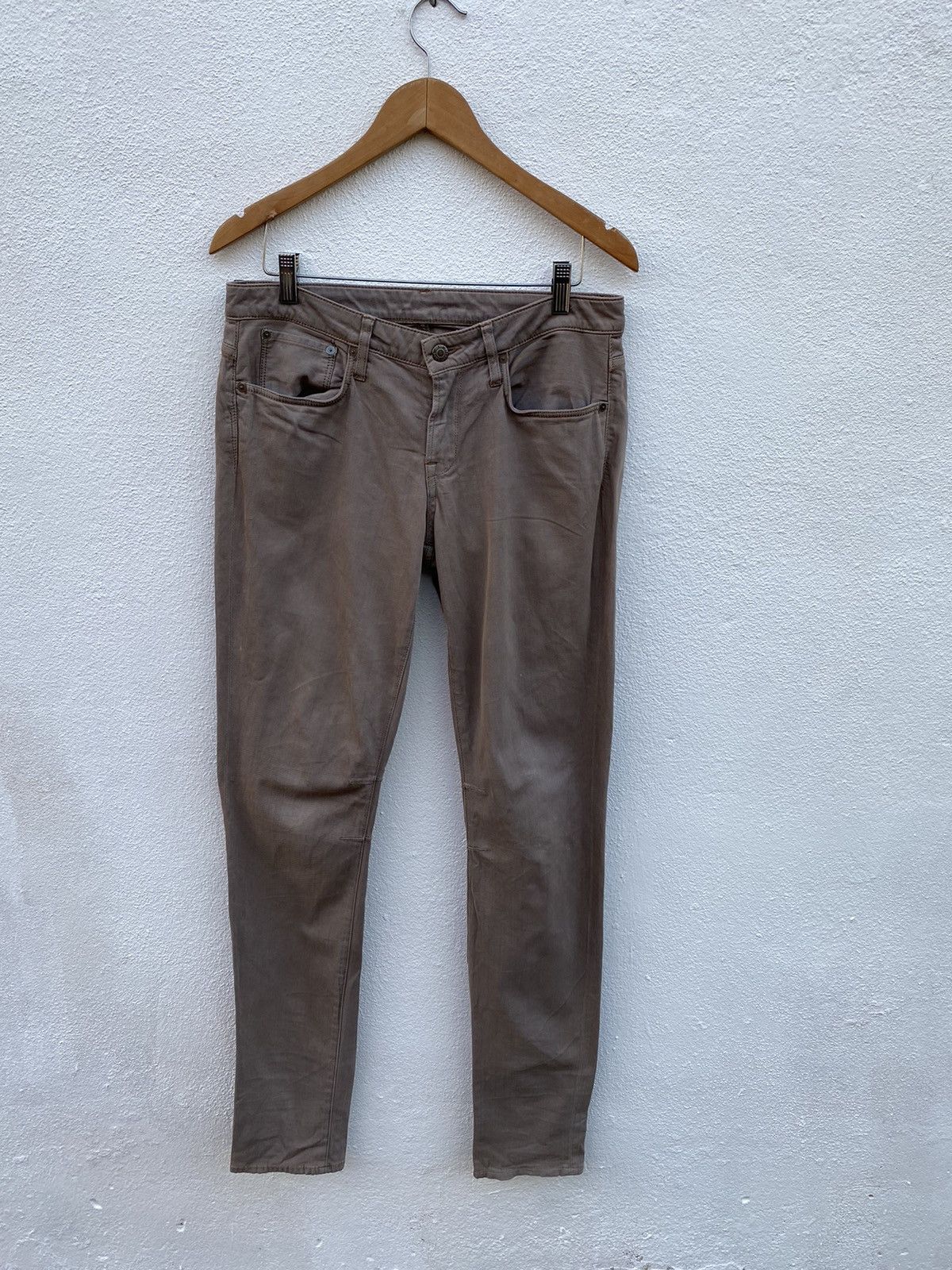 Helmut Lang Helmut Lang Khaki trouser pants Size US 32 / EU 48 - 1 Thumbnail