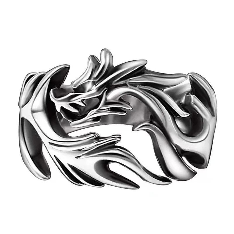 Jewelry × Vintage Titanium Steel Dragon Ring Size ONE SIZE - 1 Thumbnail