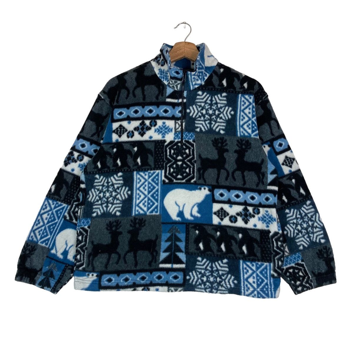 Vintage Vintage SPUMONI By FRANKO Cat and Mouse Blue Sweatshirt