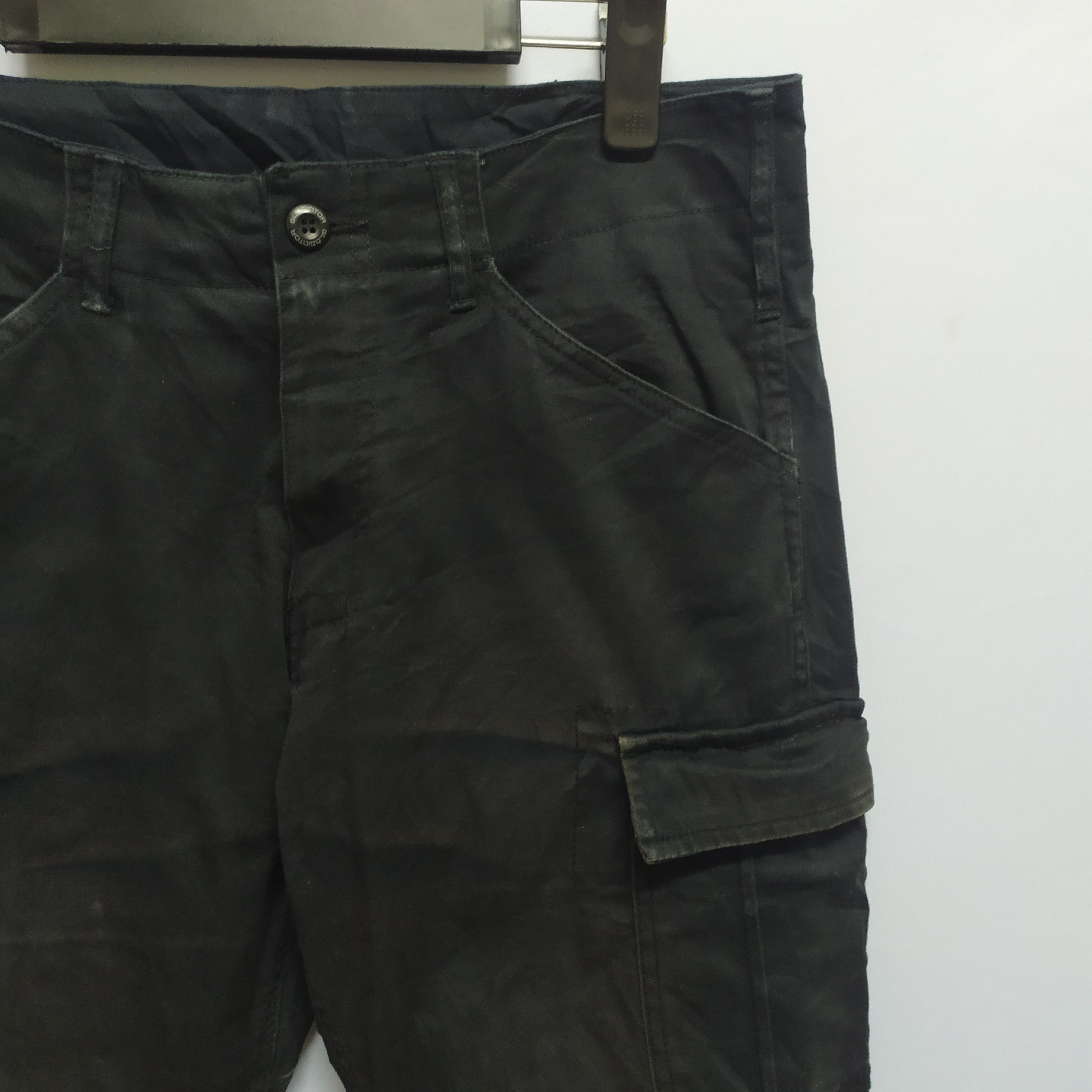 Japanese Brand GLADIATOR FADED BLACK CARGO PANTS SKINNY STYLE Size US 31 - 2 Thumbnail