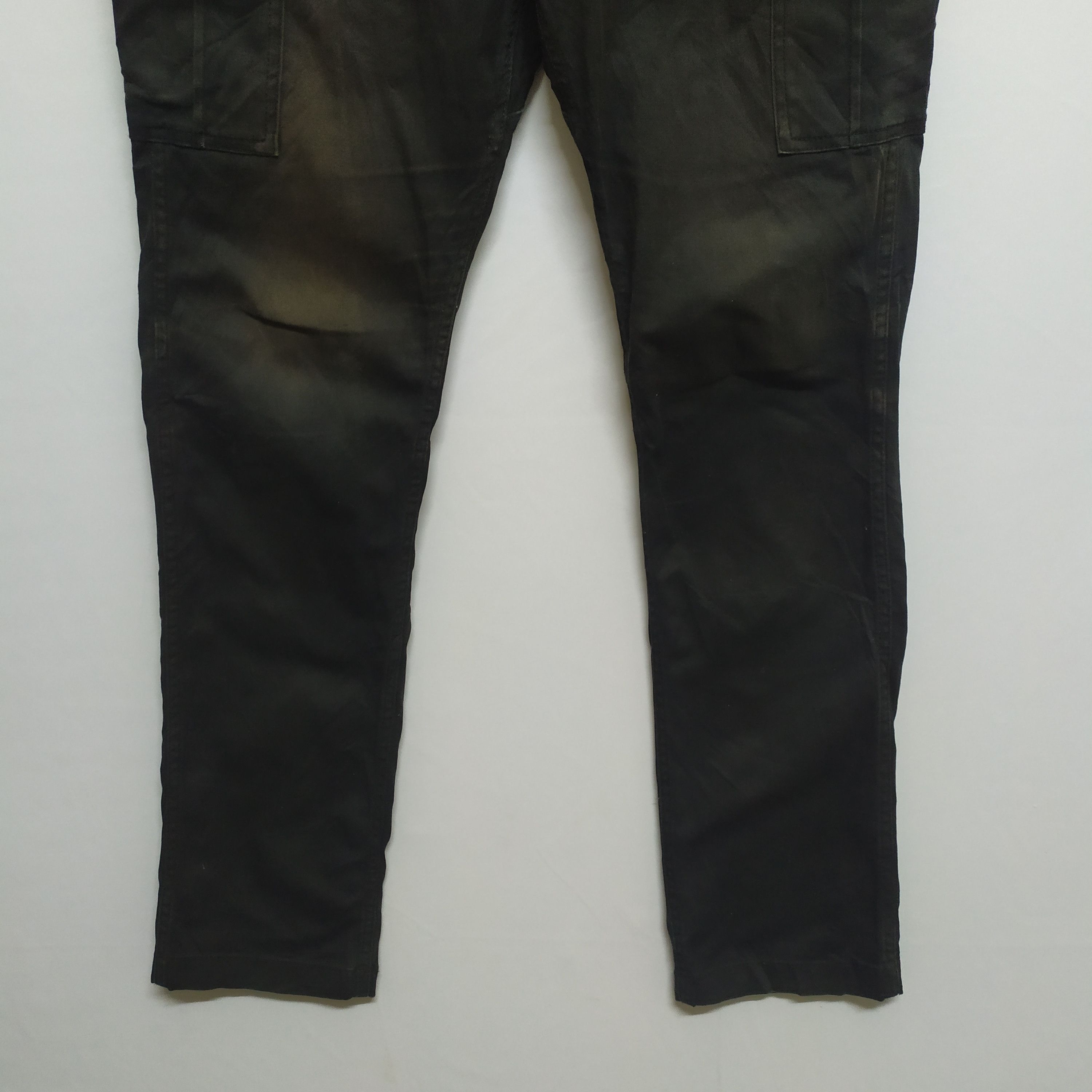 Japanese Brand GLADIATOR FADED BLACK CARGO PANTS SKINNY STYLE Size US 31 - 6 Thumbnail