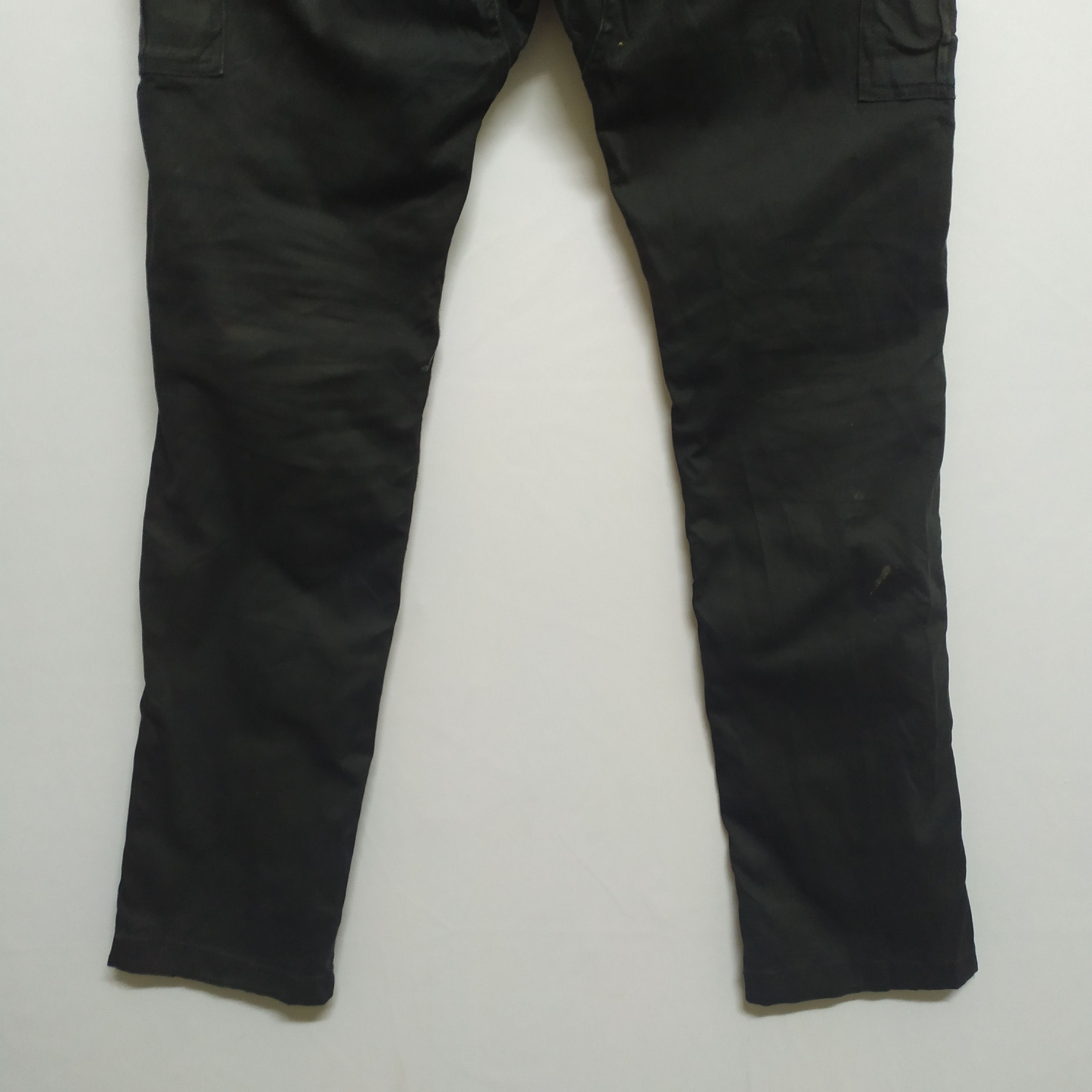 Japanese Brand GLADIATOR FADED BLACK CARGO PANTS SKINNY STYLE Size US 31 - 12 Thumbnail