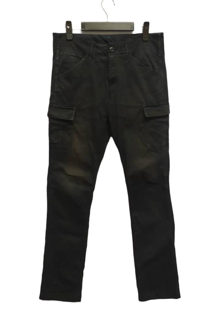 Japanese Brand GLADIATOR FADED BLACK CARGO PANTS SKINNY STYLE Size US 31 - 1 Thumbnail
