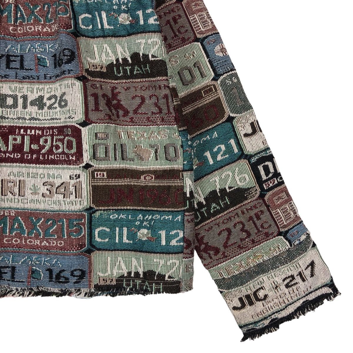 American Retro Vintage Fullprint USA Vehicle License Number Plate Blouse Size M / US 6-8 / IT 42-44 - 4 Thumbnail