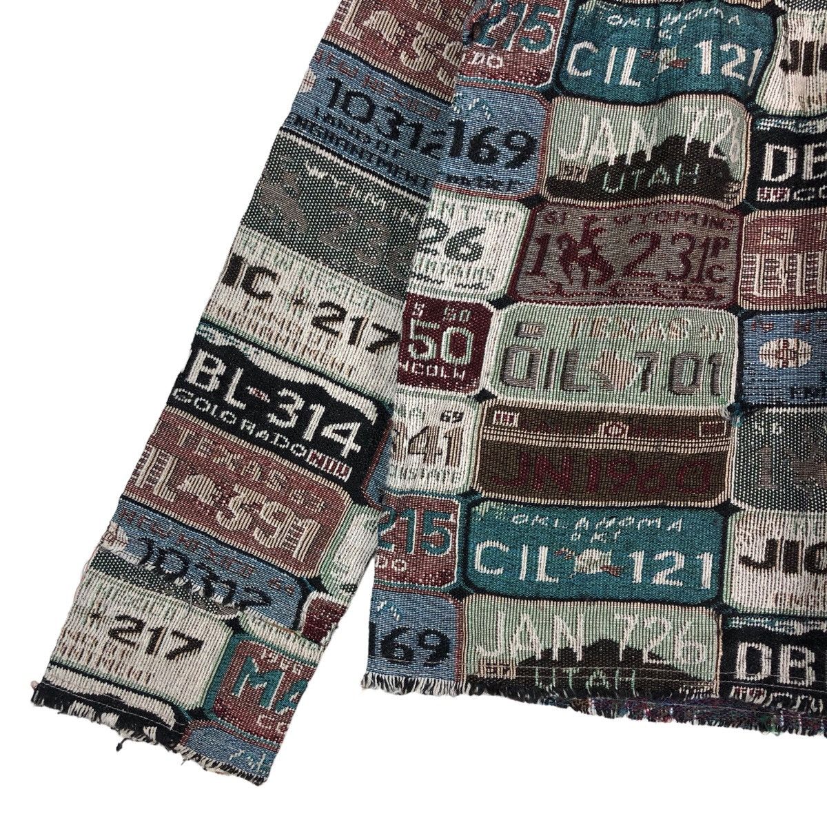 American Retro Vintage Fullprint USA Vehicle License Number Plate Blouse Size M / US 6-8 / IT 42-44 - 3 Thumbnail