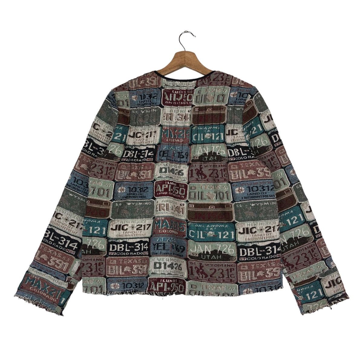 American Retro Vintage Fullprint USA Vehicle License Number Plate Blouse Size M / US 6-8 / IT 42-44 - 6 Thumbnail