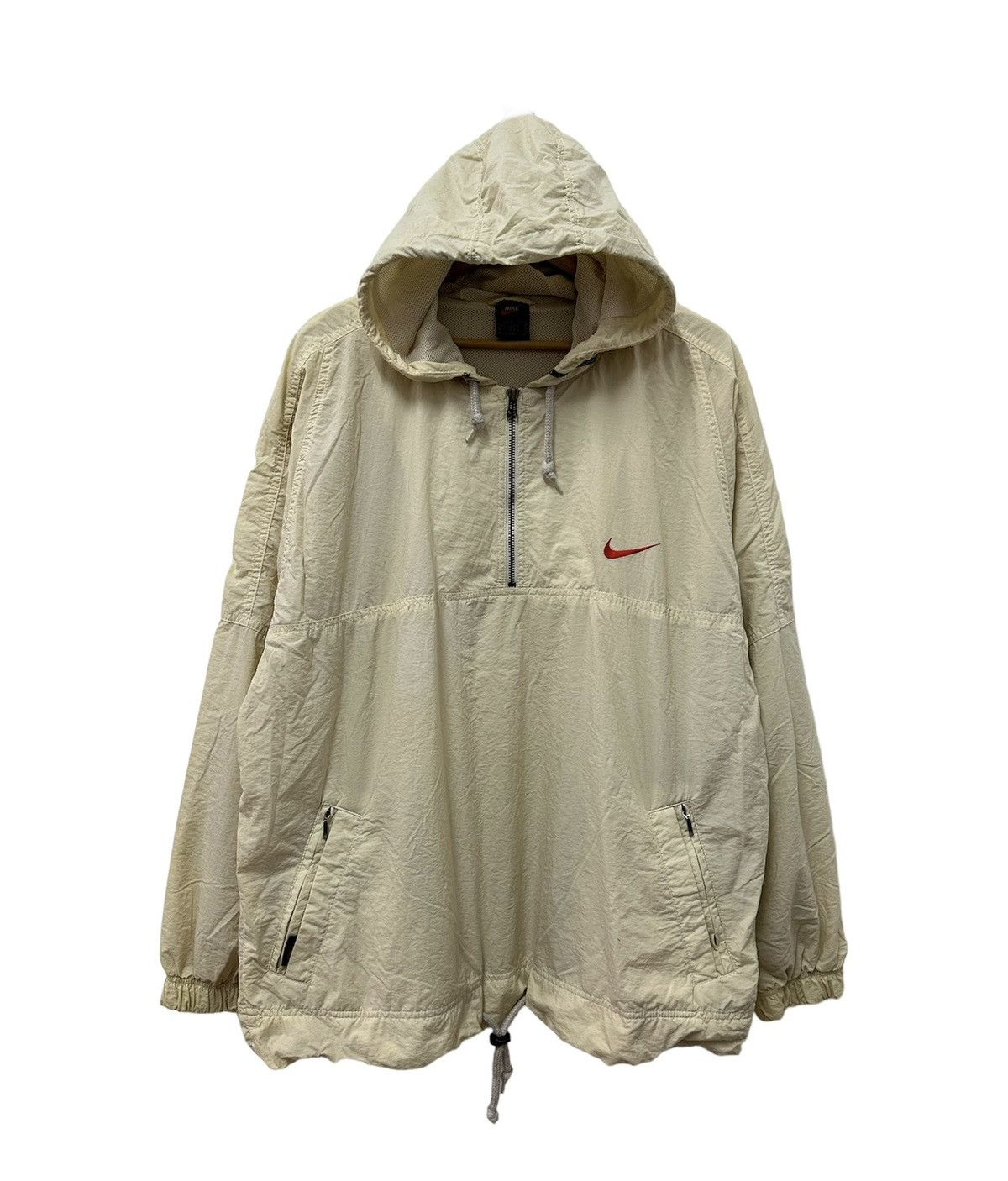 swoosh half zip
