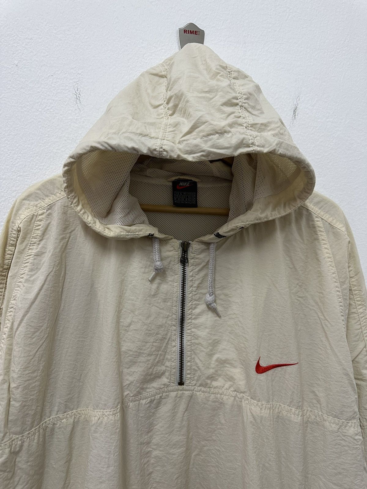 Nike × Vintage Vintage Nike Swoosh Half Zip Hoodie Jacket Size US XL / EU 56 / 4 - 3 Thumbnail