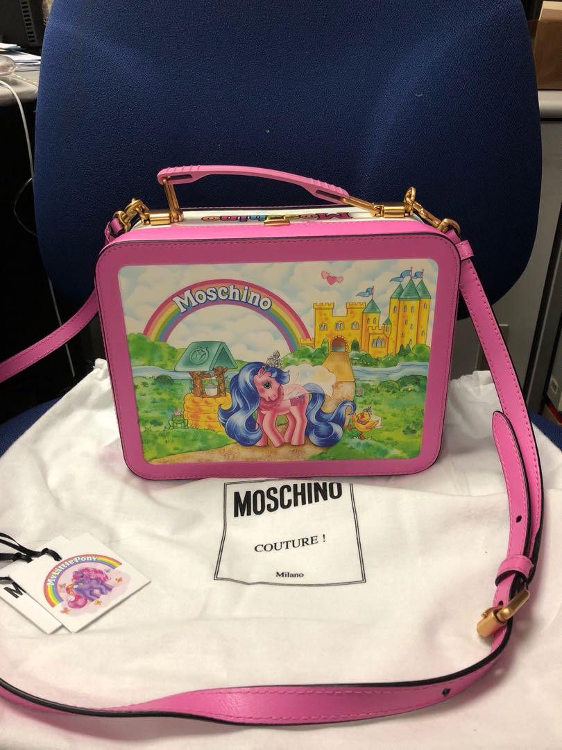 Moschino Moschino x Pony printed leather shoulder bag Size ONE SIZE - 1 Thumbnail