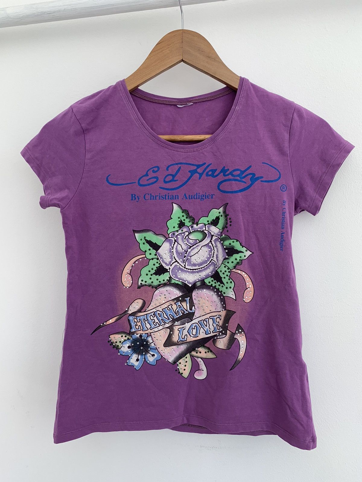 Ed Hardy Y2K Ed Hardy by Christian Audigier stretchy small top Size S / US 4 / IT 40 - 1 Preview