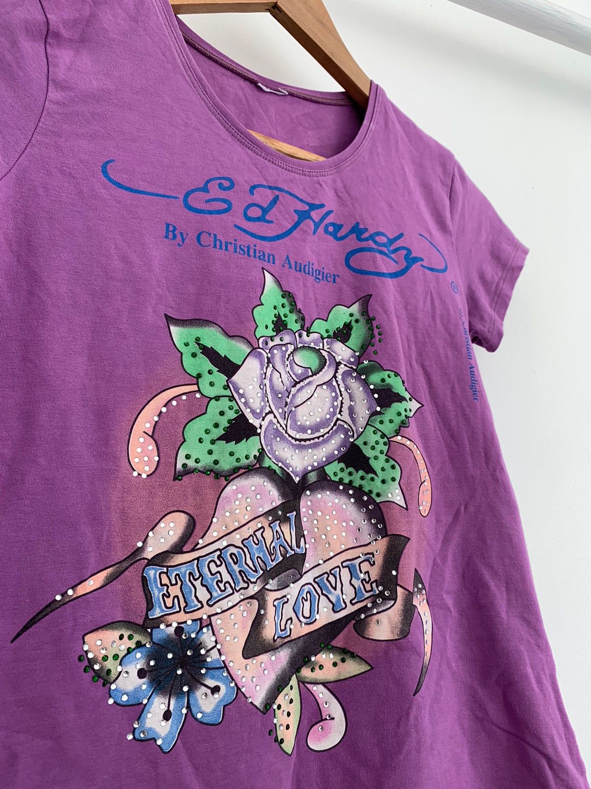Ed Hardy Y2K Ed Hardy by Christian Audigier stretchy small top Size S / US 4 / IT 40 - 2 Preview