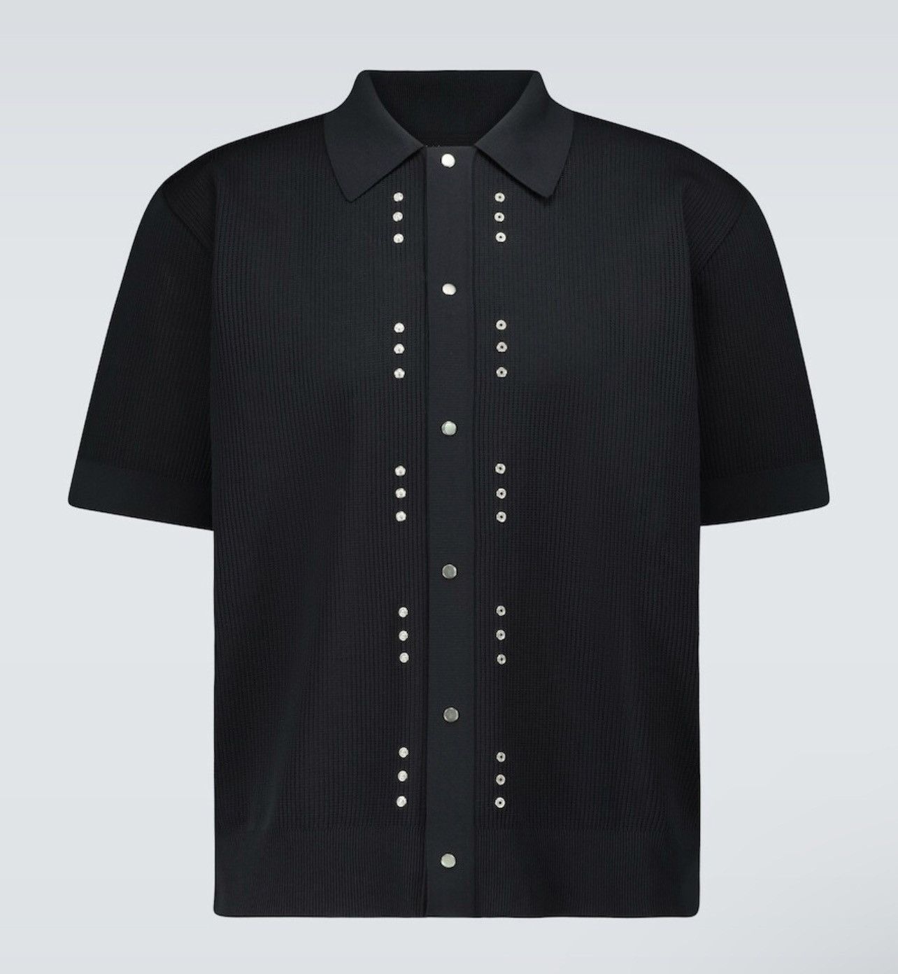 Bottega Veneta BOTTEGA VENETA Technical piqué knitted shirt Size US L / EU 52-54 / 3 - 3 Thumbnail